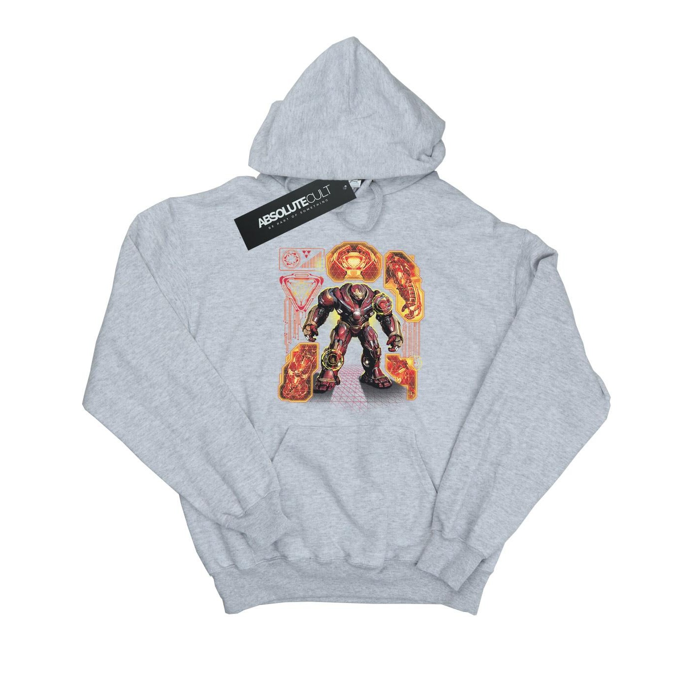 Li-cense Marvel jongens avengers infinity war hulkbuster blueprint hoodie