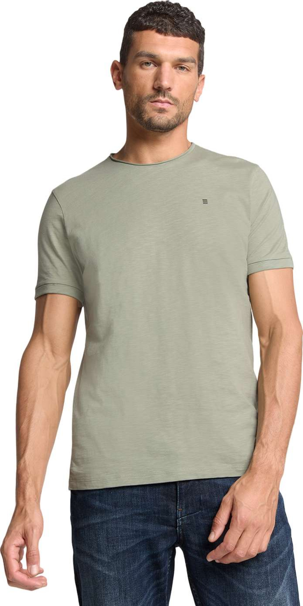No Excess T-shirt crewneck slub smoke