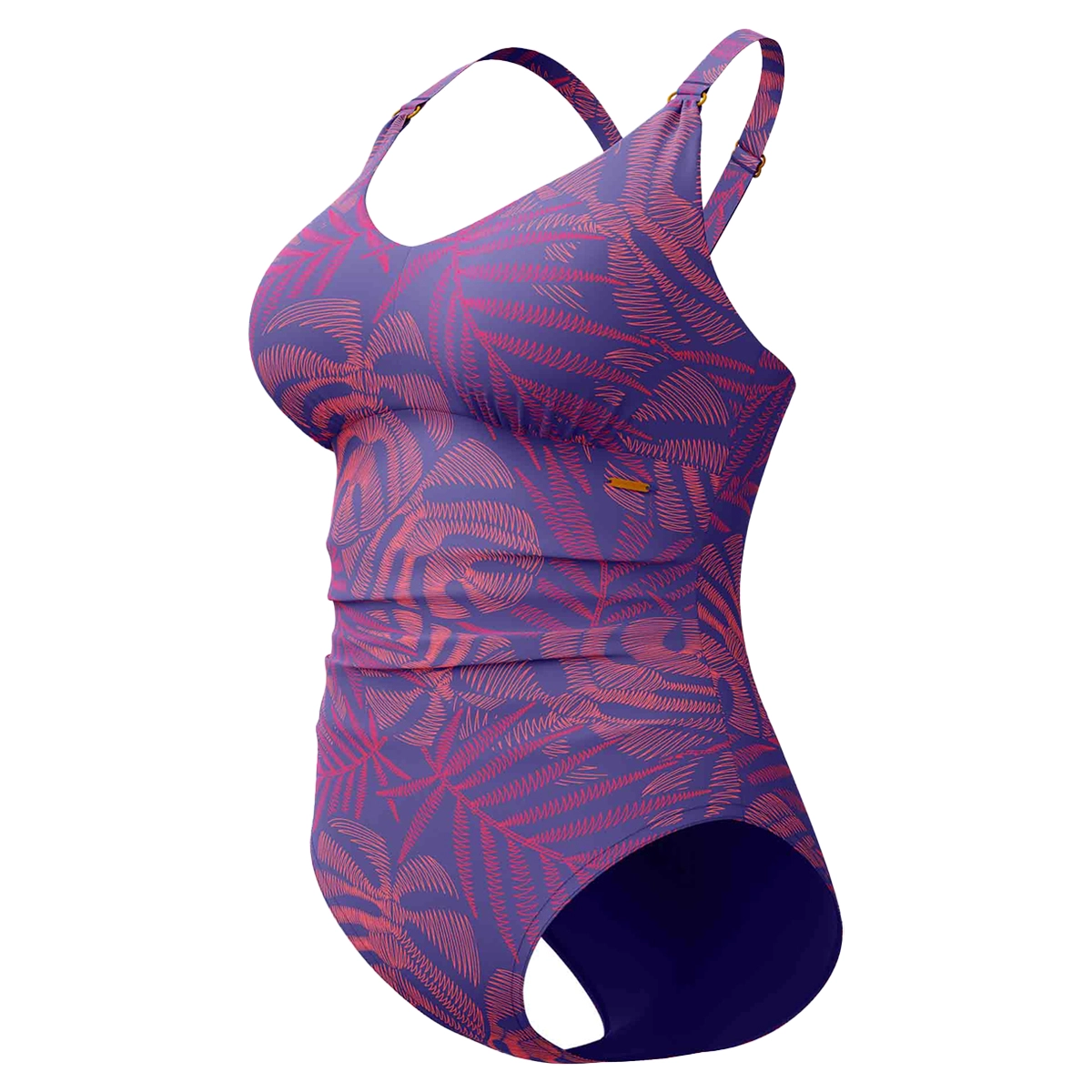 Speedo Eco print v neck 1p blu/ora