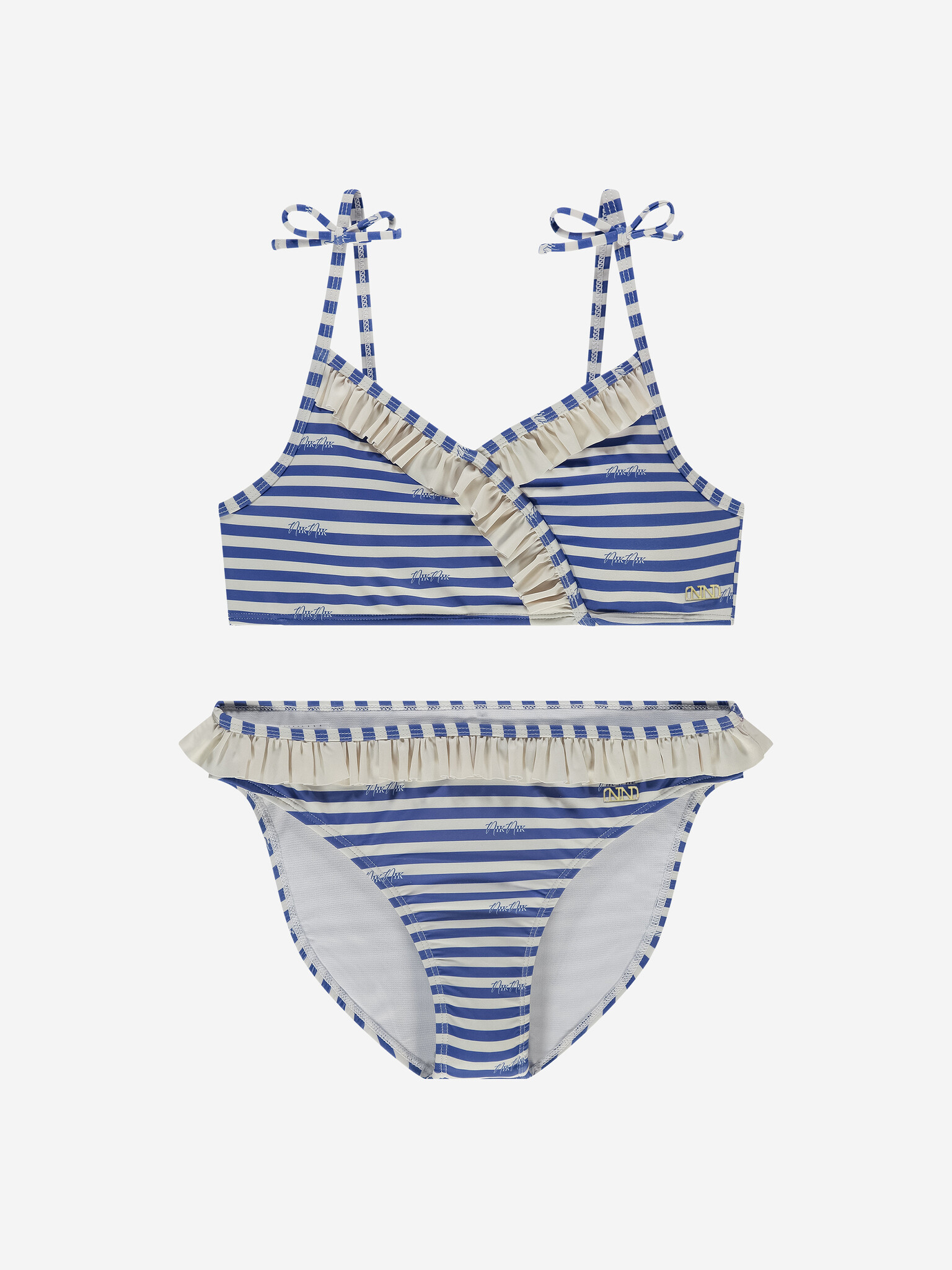 Nik & Nik Zomer bikini meisjes blauw / off liva