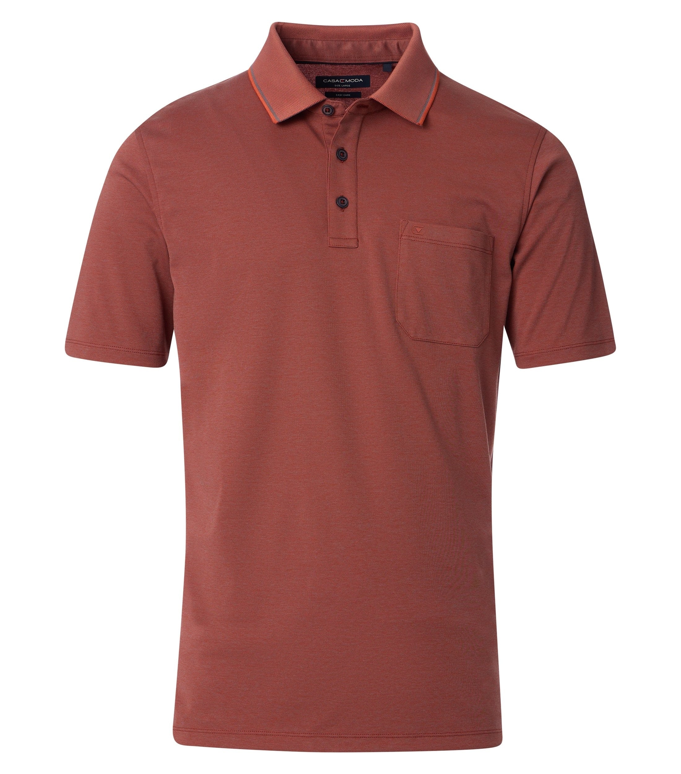 Casamoda Heren polo 993106500 487 burnt ochre