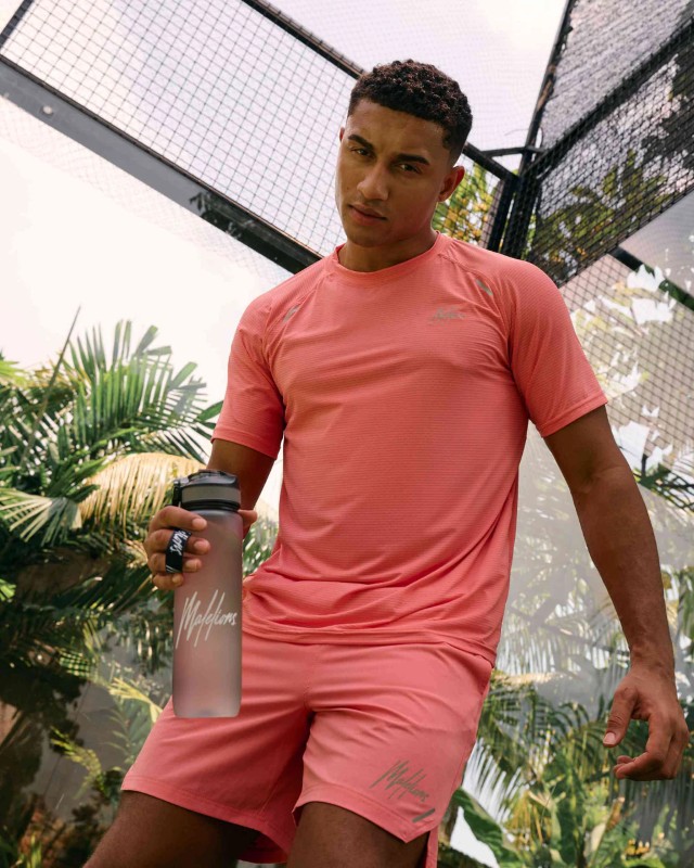 Malelions Sport padel vortex t-shirt coral sp1-mapa-05-734