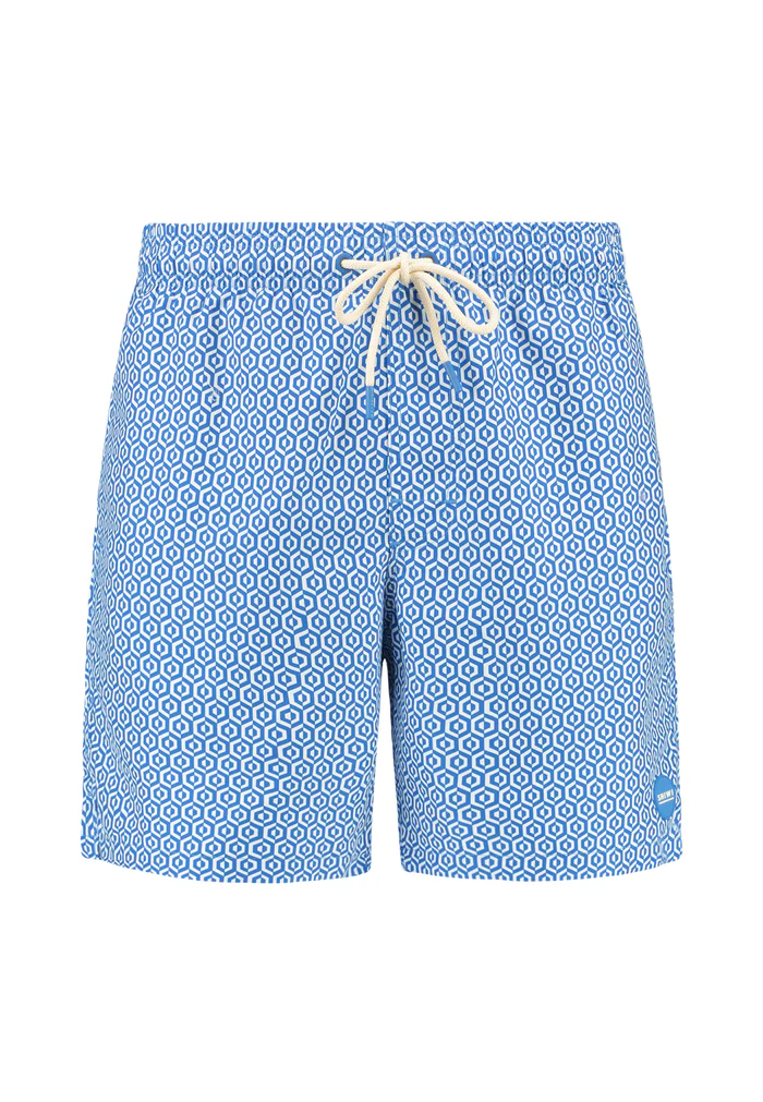 Shiwi men mike swim short 7 inch geo tile 1525107650 6537 blue geo tile