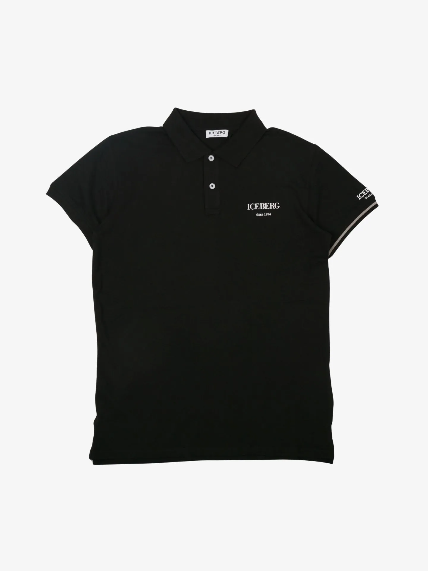 Iceberg Heren polo basic logo zwart