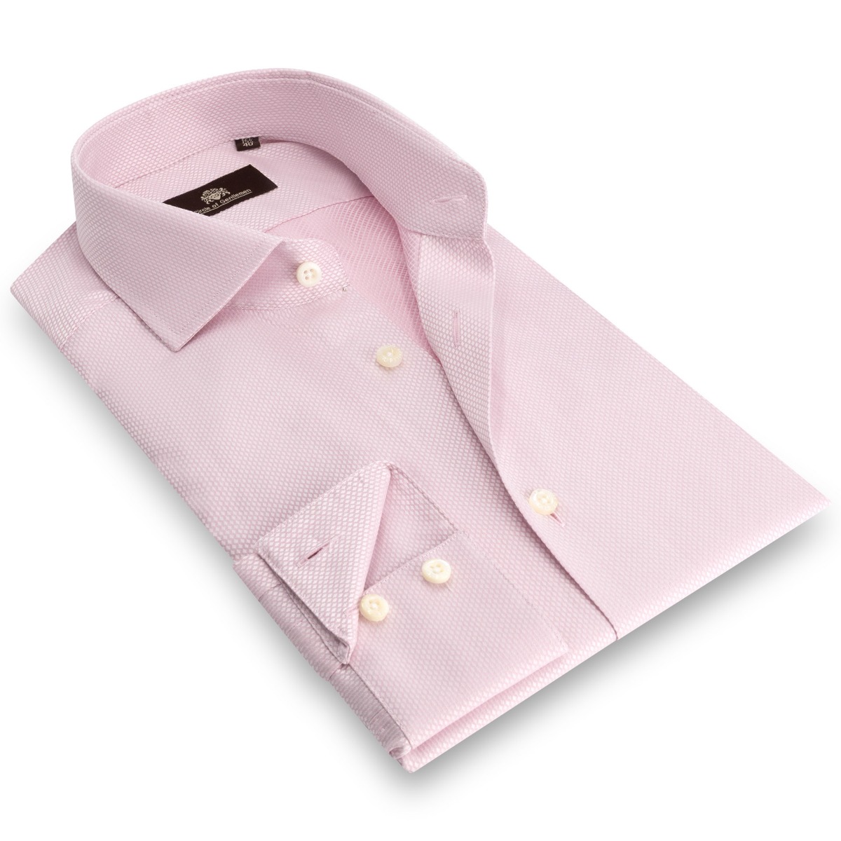 Circle of Gentlemen Axel jacquard geweven shirt 100% co
