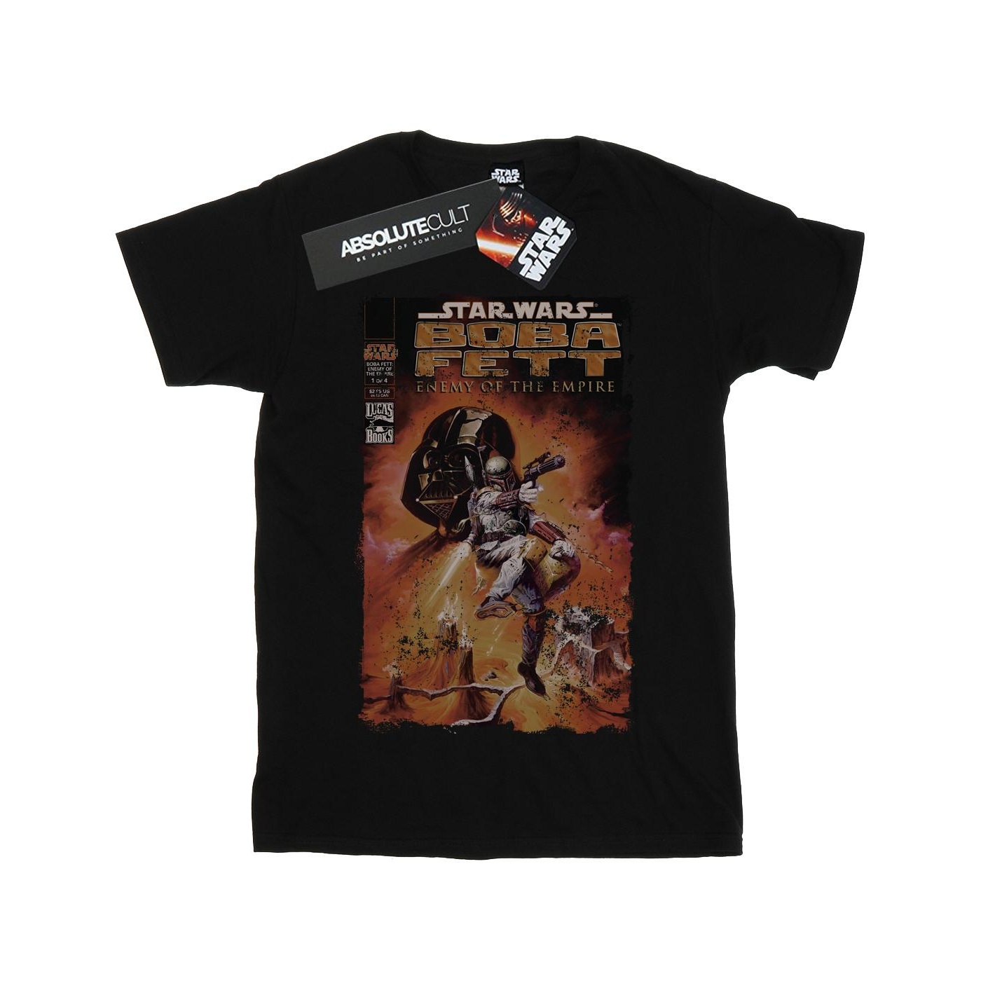 Li-cense Star wars jongens boba fett vijand van het rijk t-shirt
