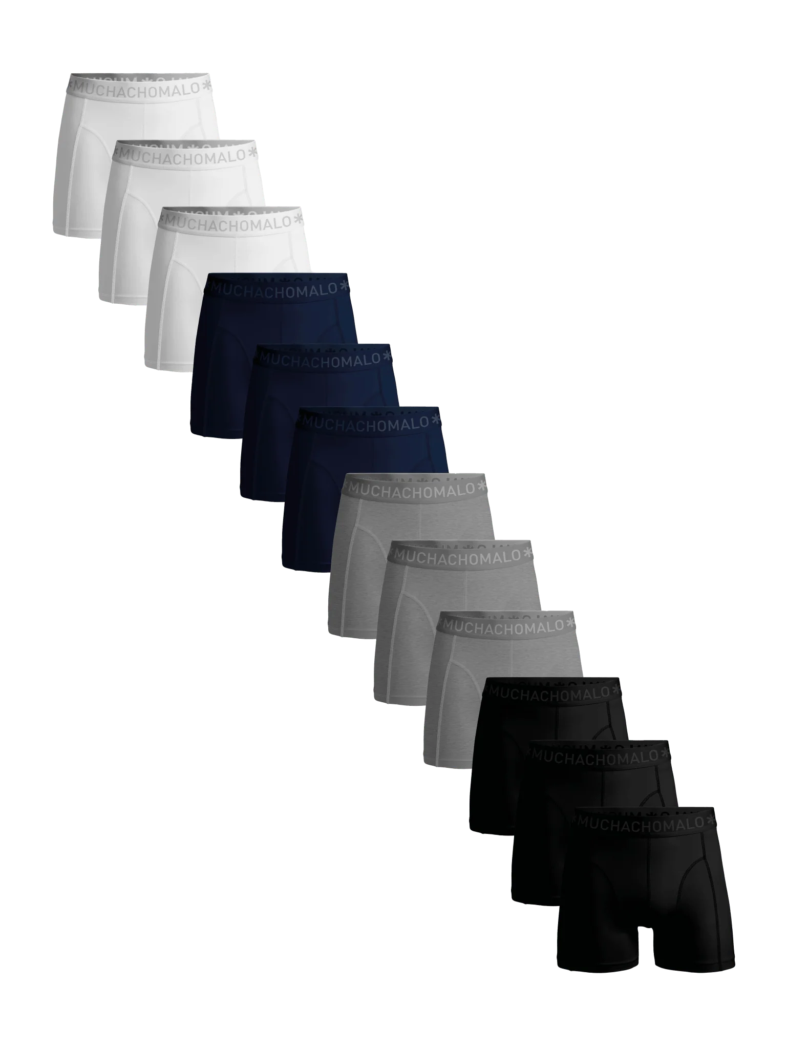Muchachomalo Heren 12-pack boxershorts effen