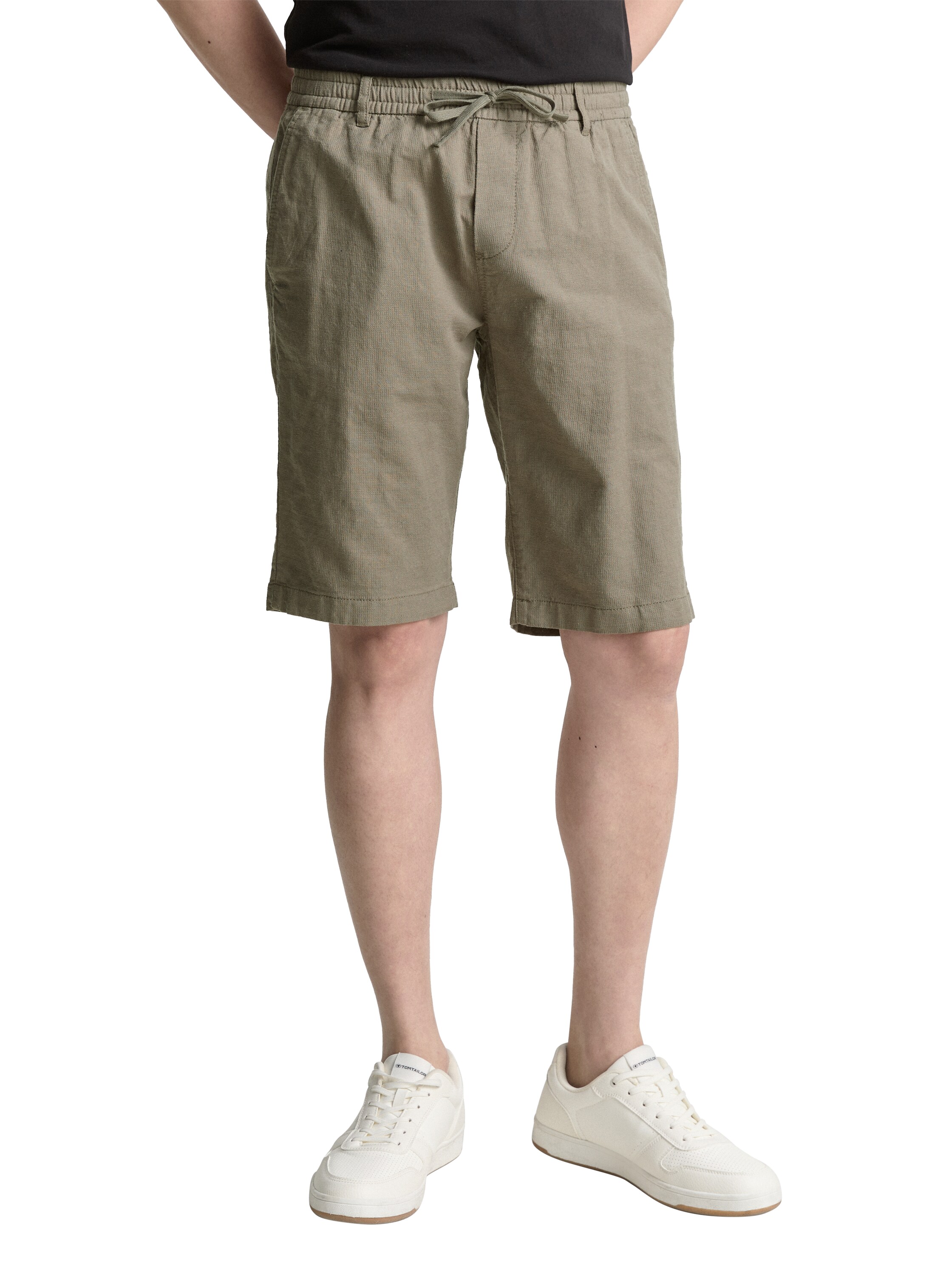 Tom Tailor Regular stretch linen shorts