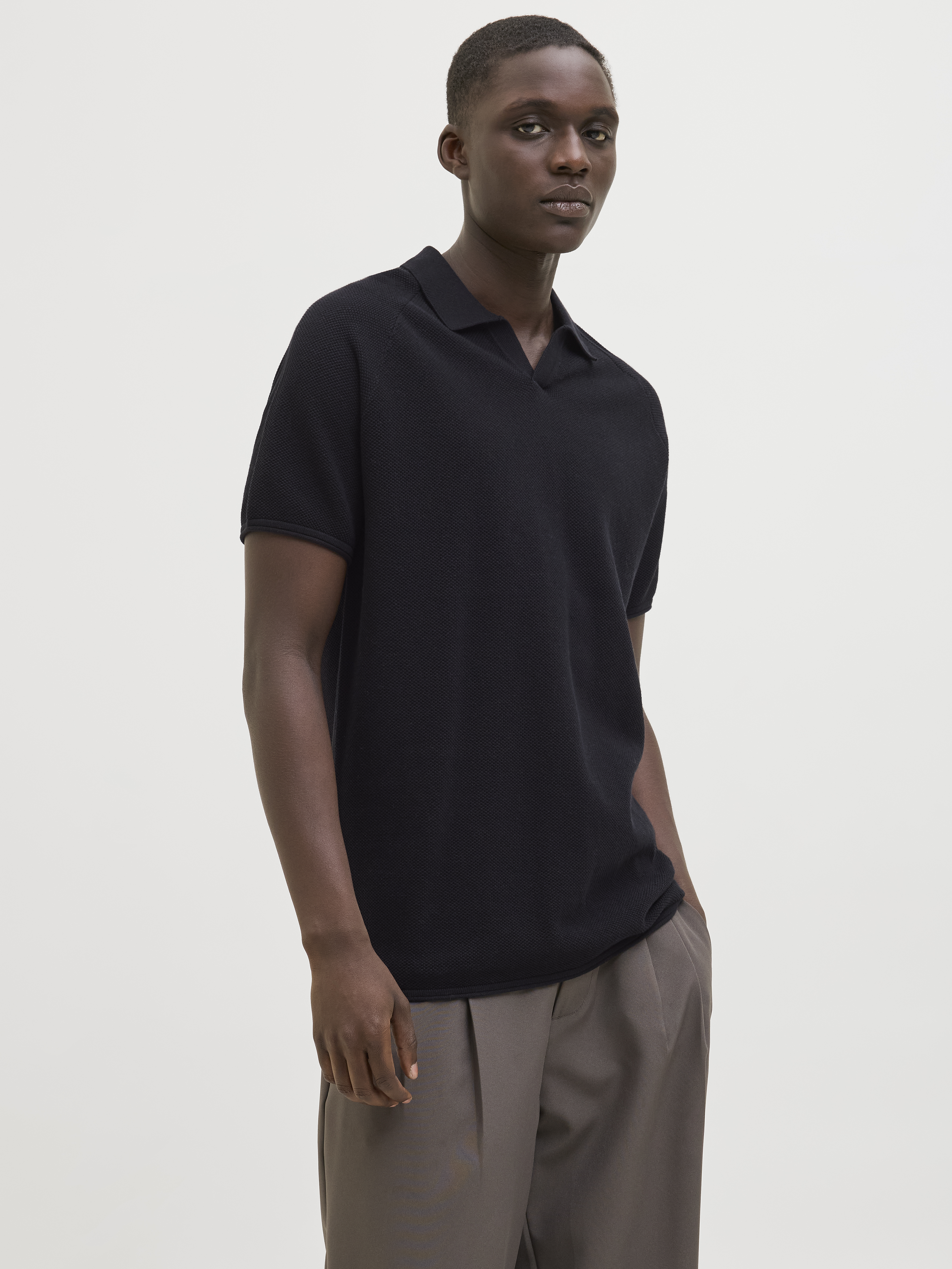 Jack & Jones Jjhill knit split neck