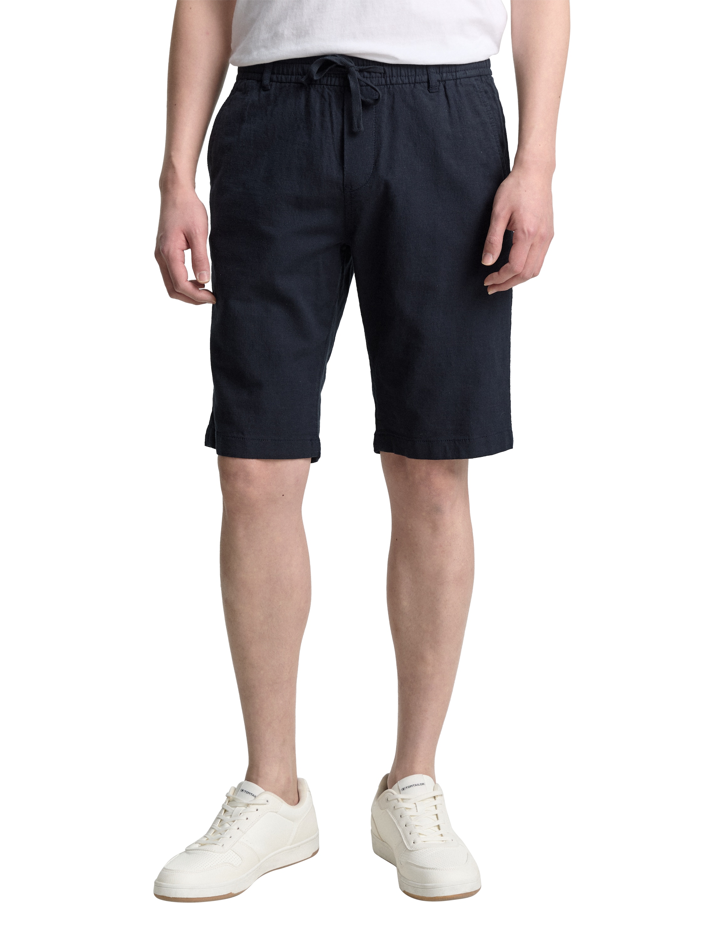 Tom Tailor Regular stretch linen shorts