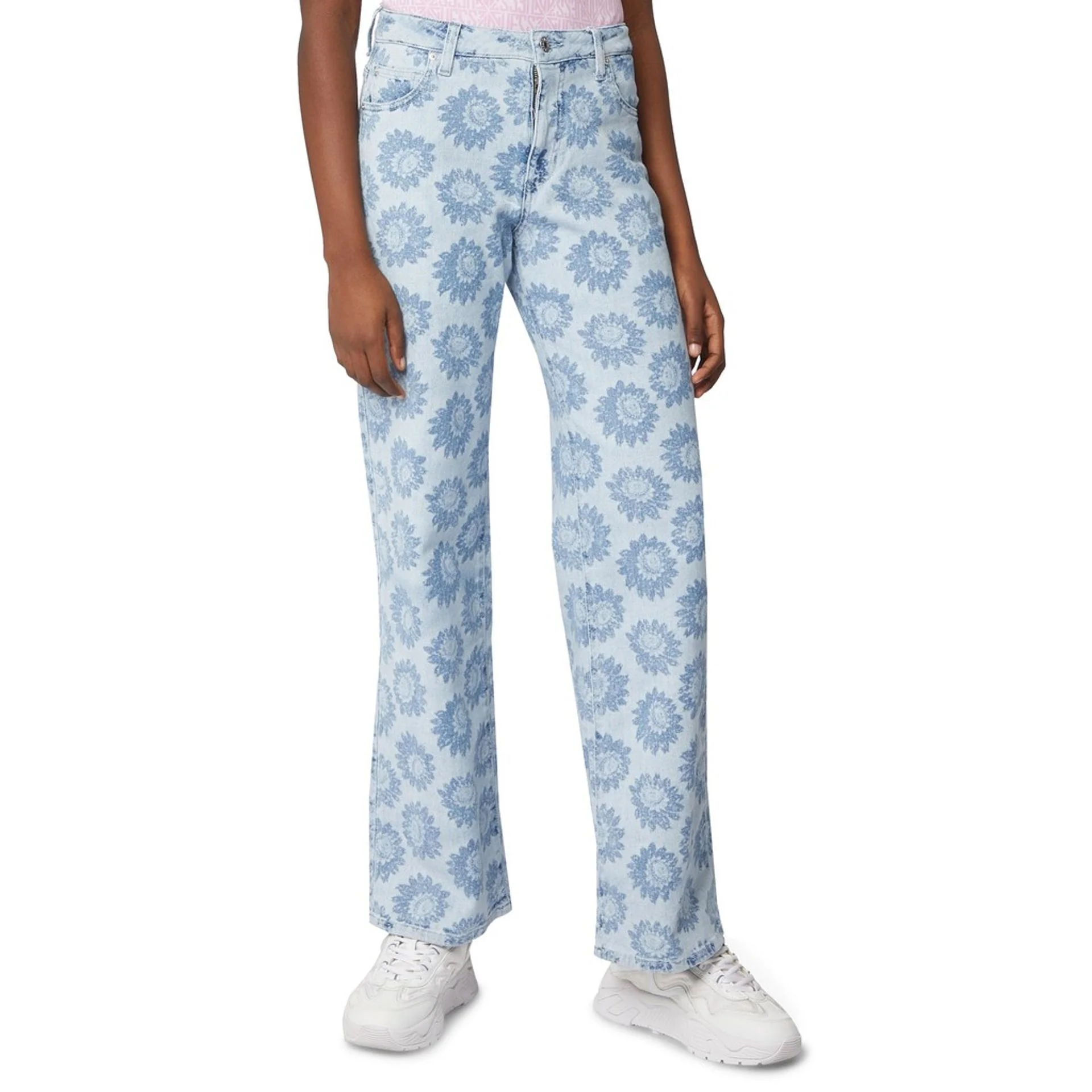 Guess Spijkerbroek met bloemenprint