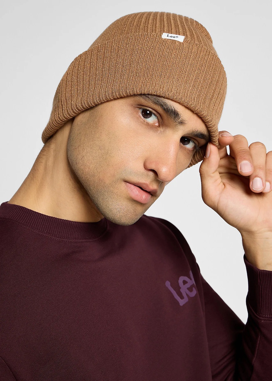 Lee Ribbed beanie clove