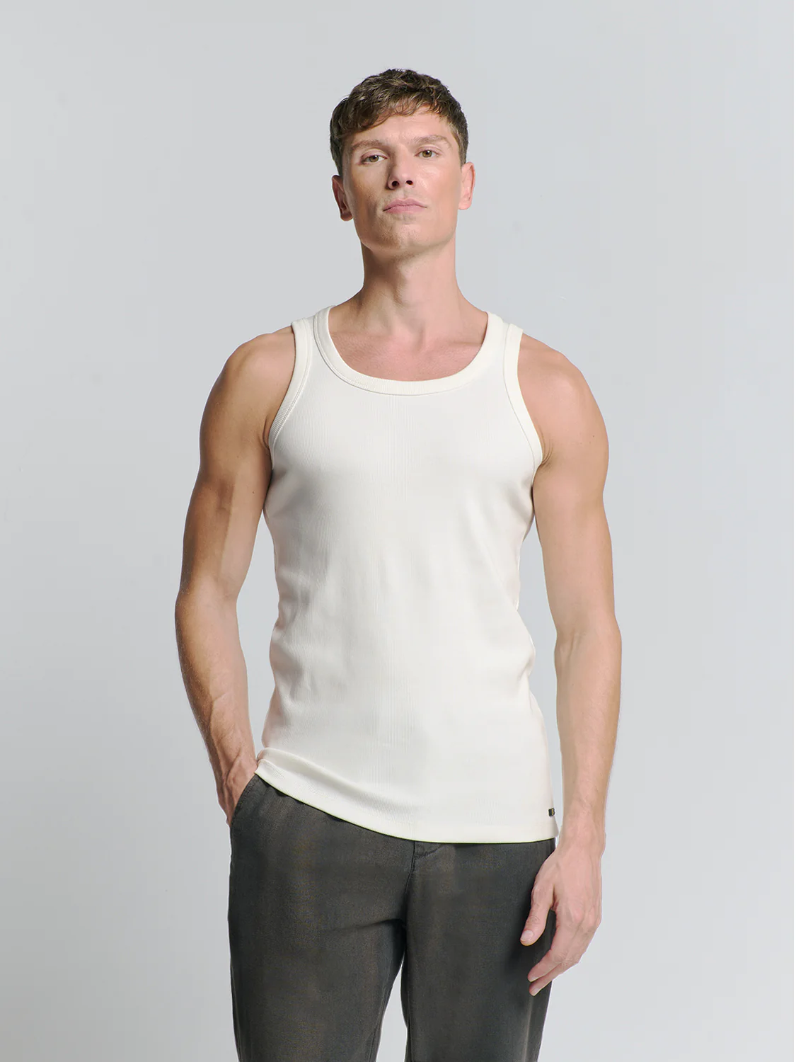 No Excess Heren hemd 28350480 011 offwhite