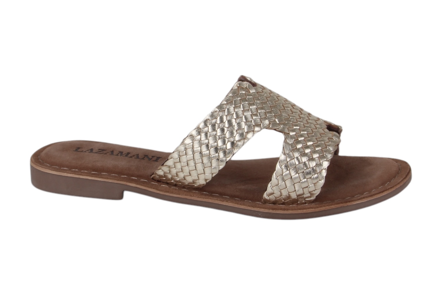 Lazamani 75025 gold dames slippers