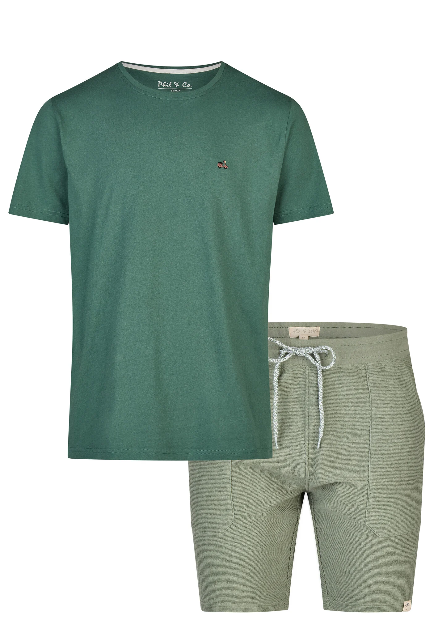 Phil & Co Heren korte pyjama lounge set shortama