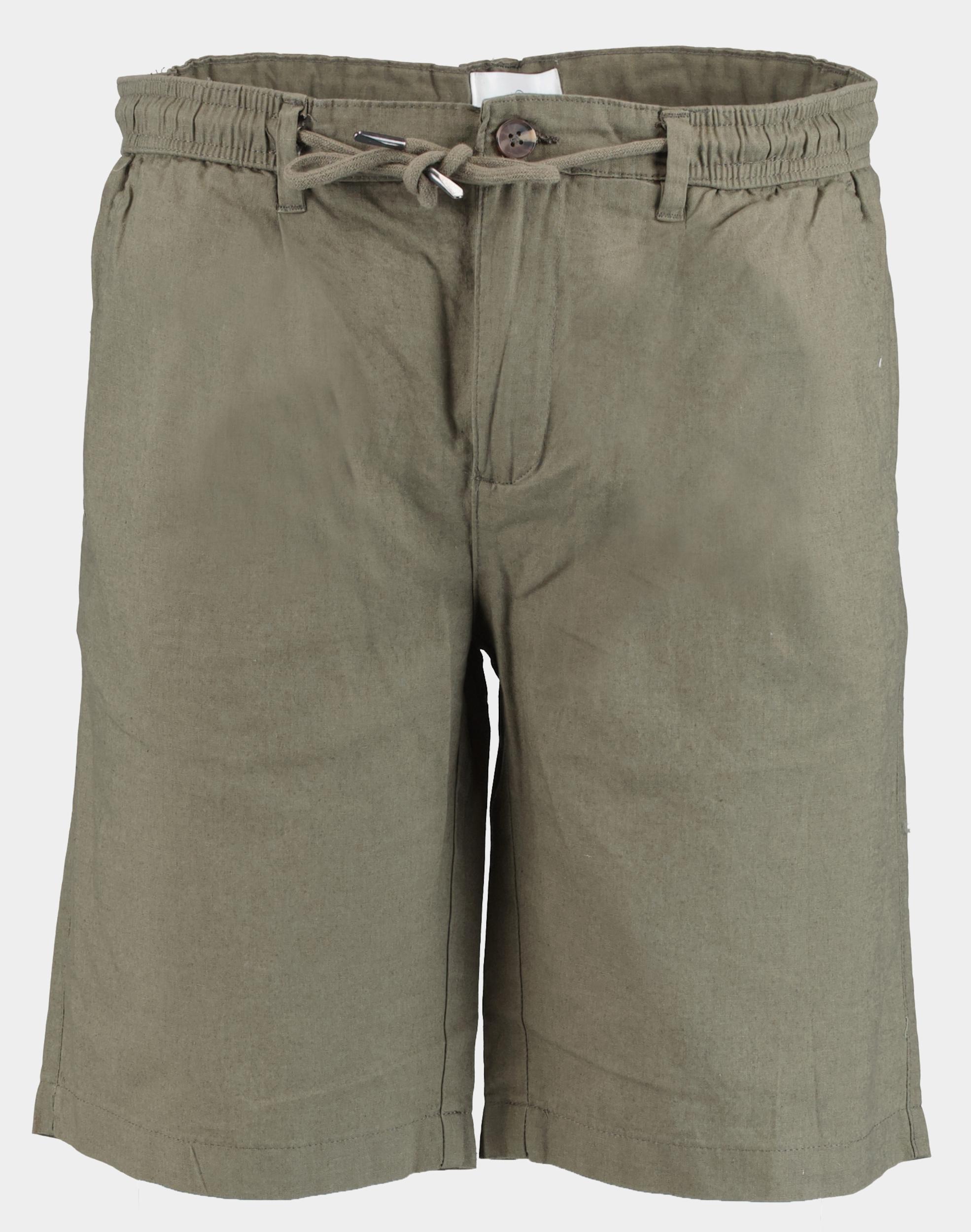 Bos Bright Blue Korte broek bermuda linnen katoen 2739425/331 sottoco