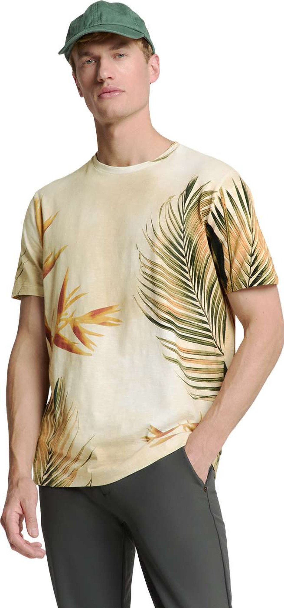 No Excess T-shirt crewneck allover printed sl sand