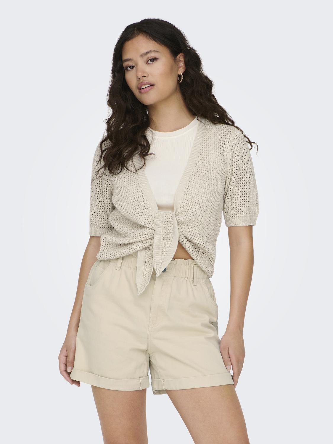 Jacqueline de Yong Jdymehedi 2/4 short tie cardigan kn