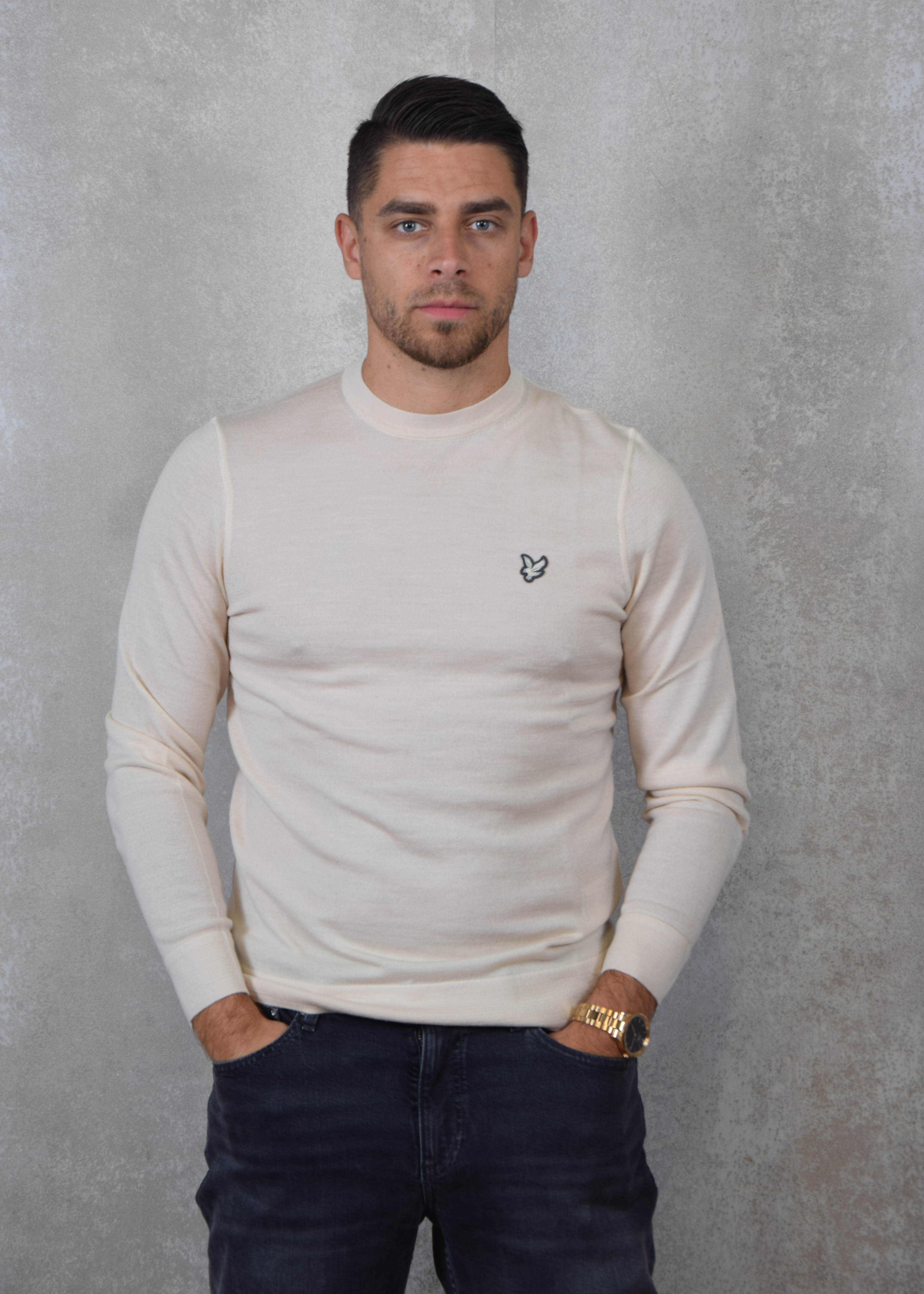 Lyle and Scott Merino crew neck jumper