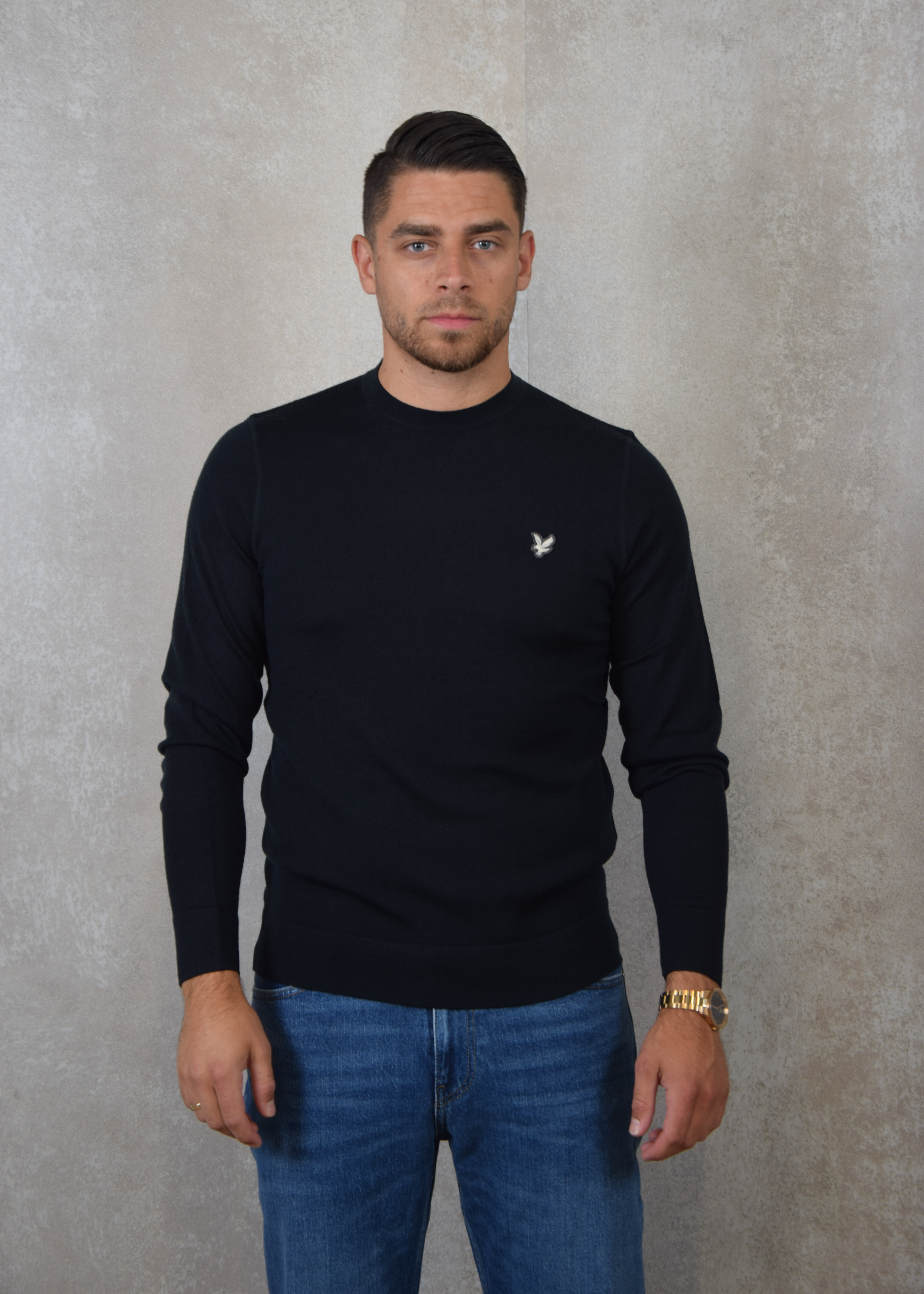 Lyle and Scott Merino crew neck jumper