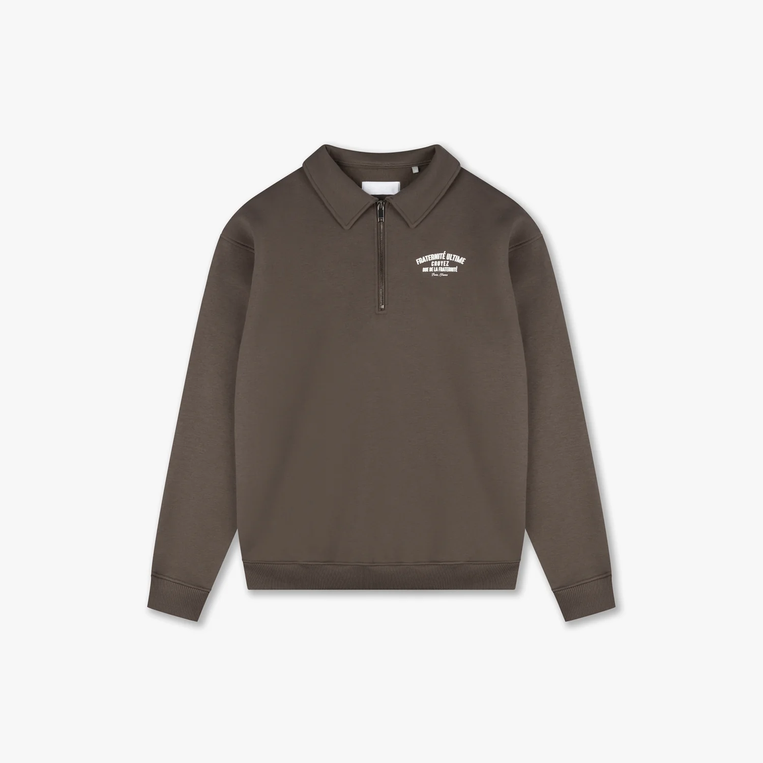 Croyez Homme Fraternite ultime half zip sweater