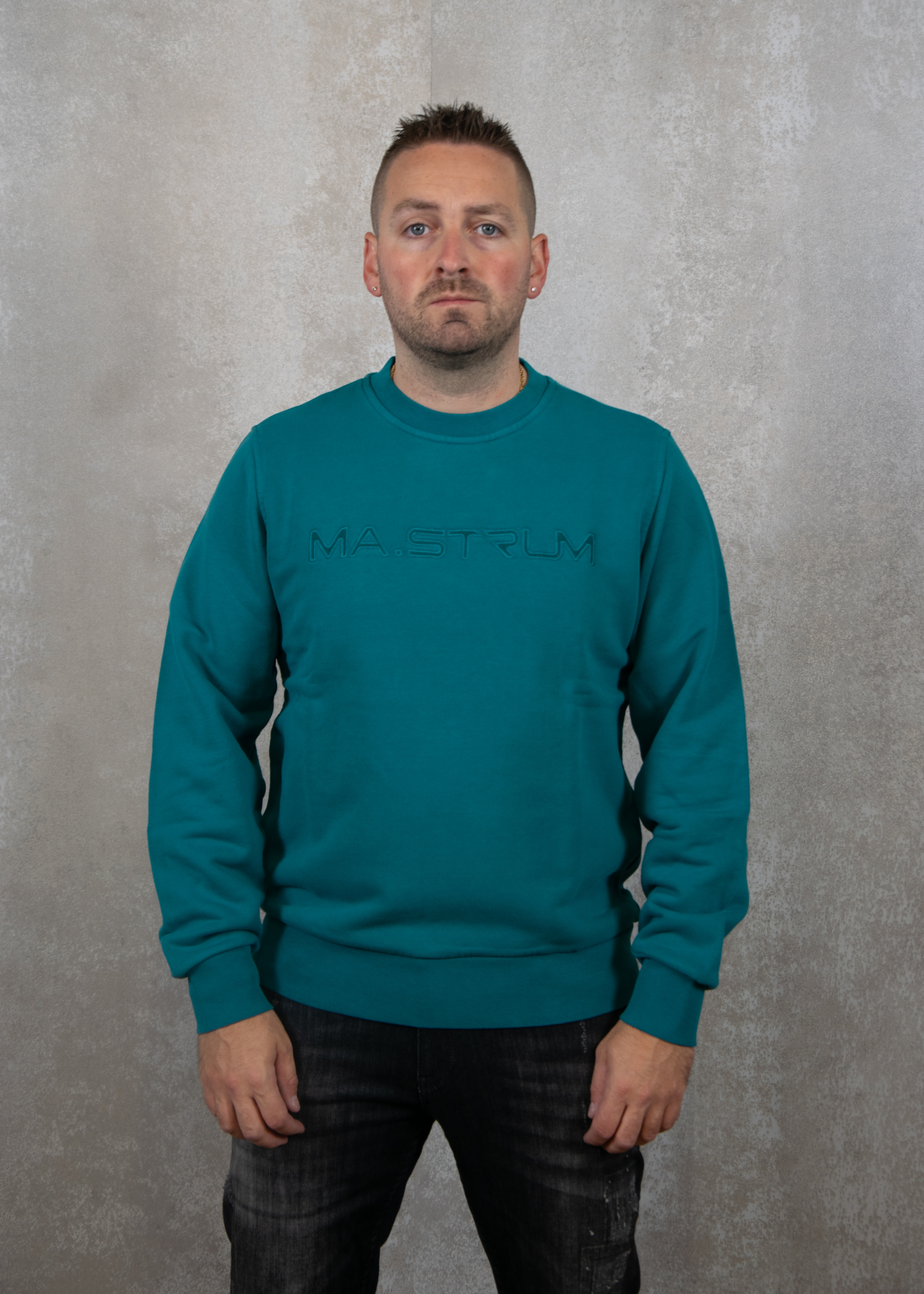 Ma.strum Crew neck applique logo sweat