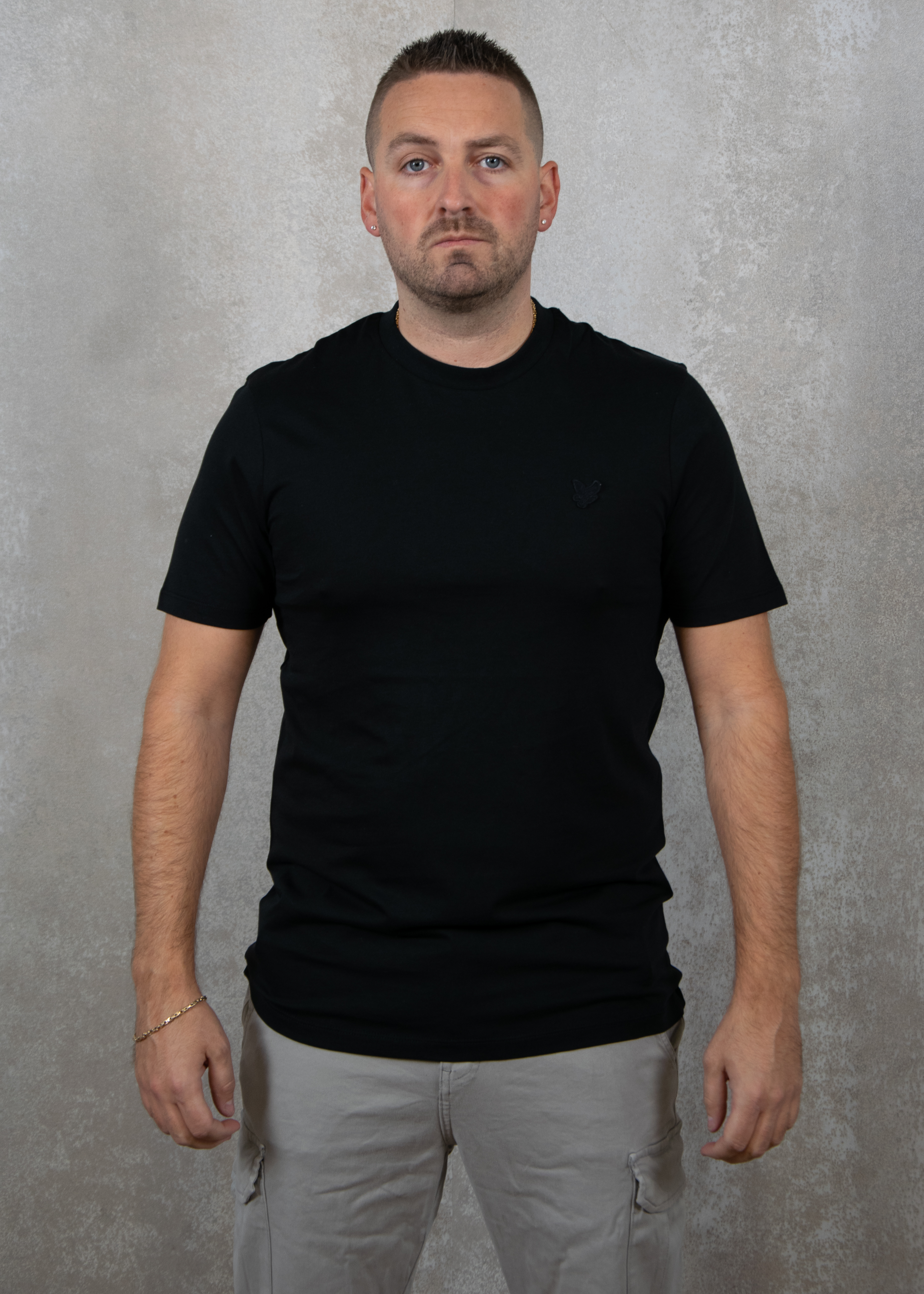 Lyle and Scott Tonal eagle superfine cotton t-shirt