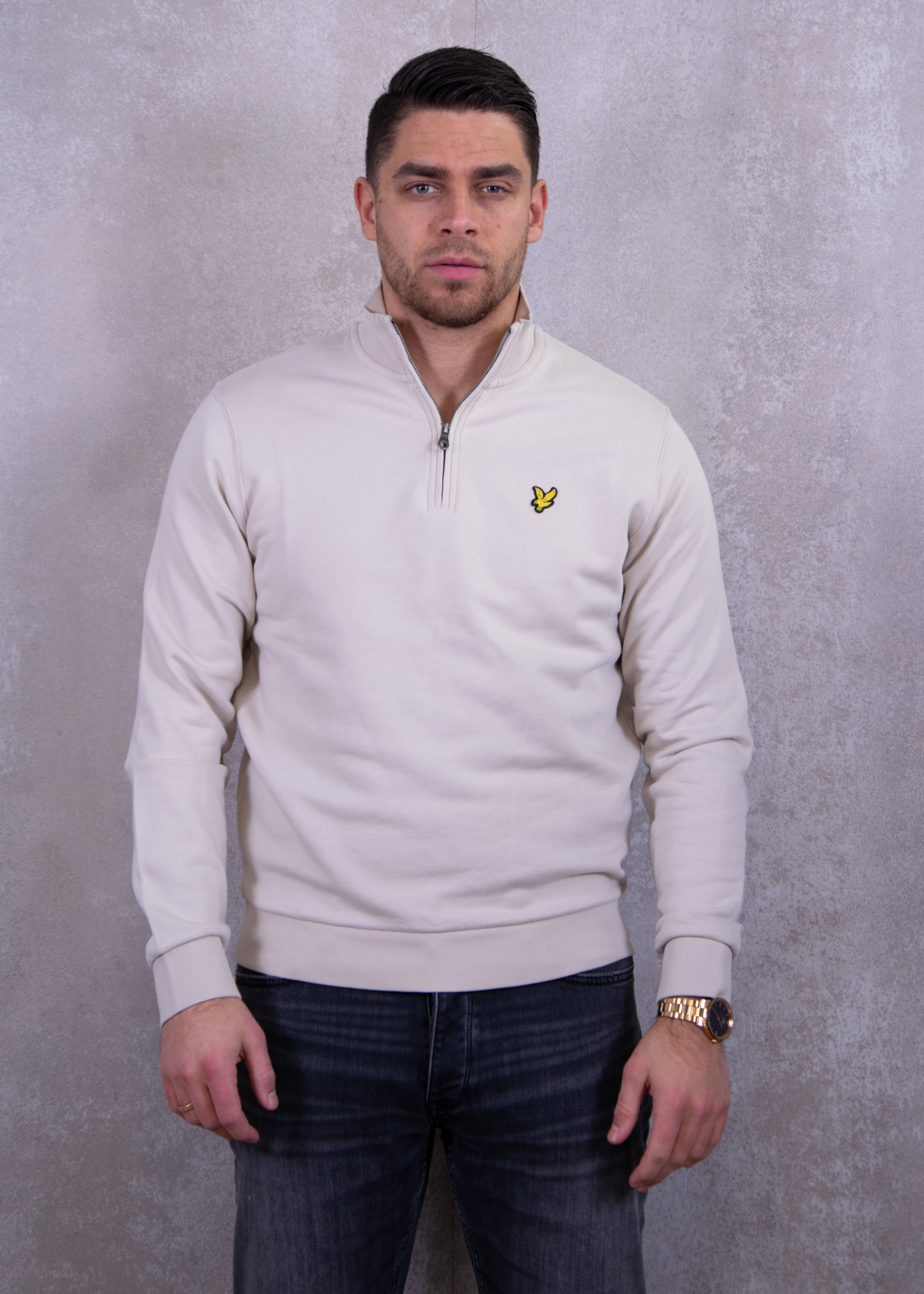 Lyle and Scott Loopback quarter zip sweat