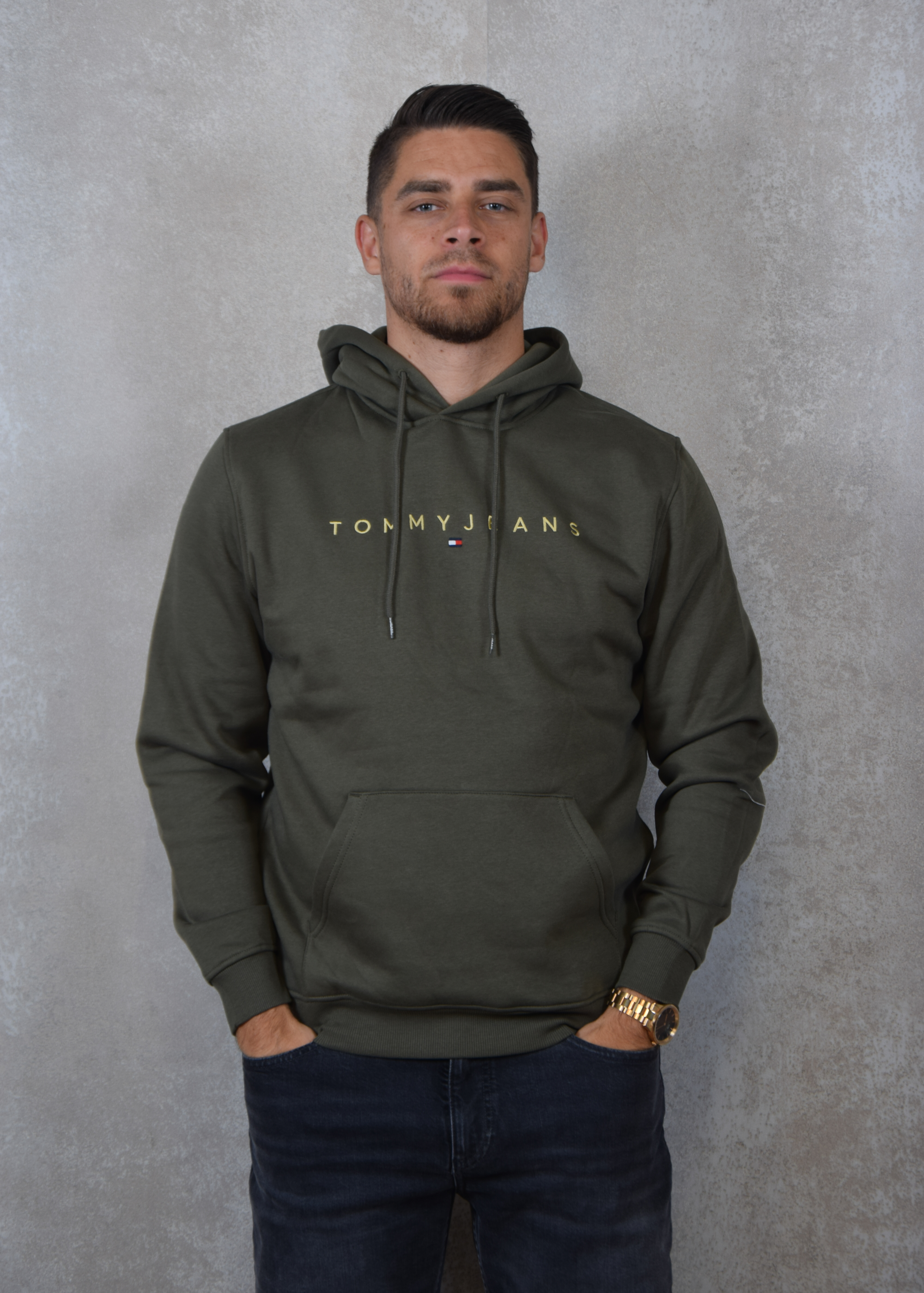 Tommy Hilfiger Reg linear gold hood ext