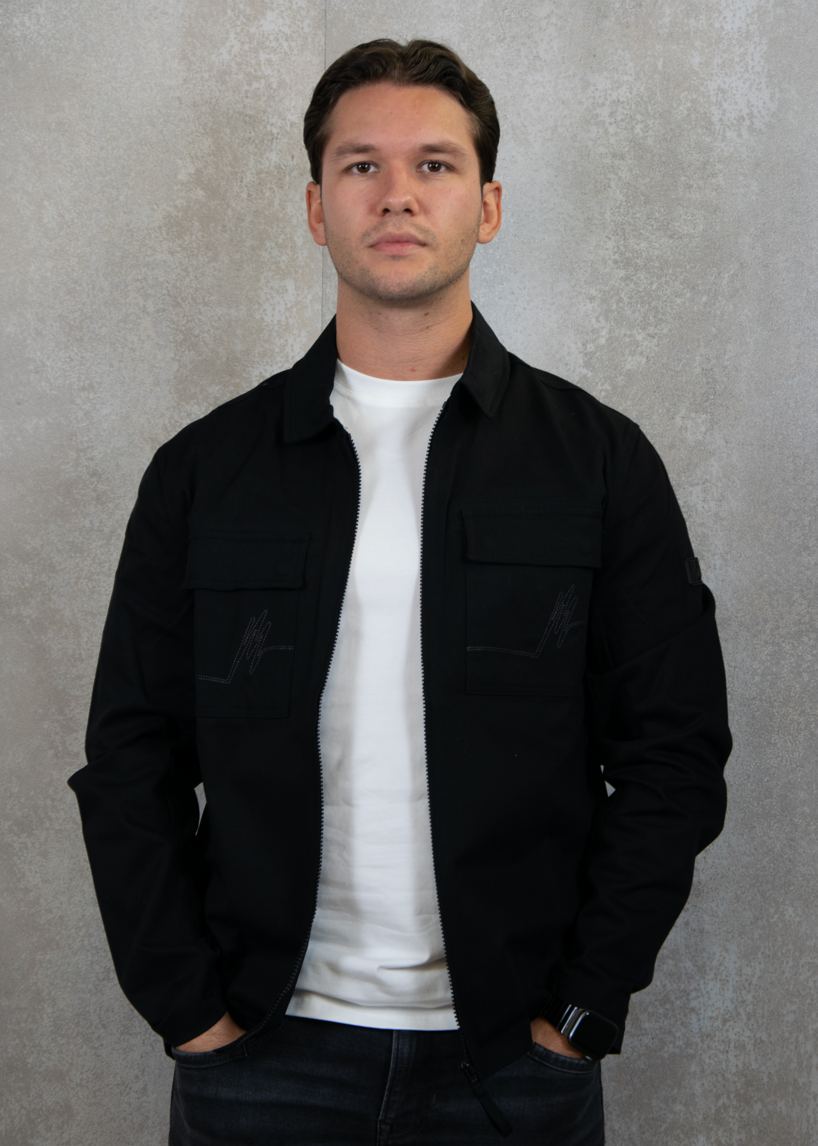 Malelions Cotton zip overshirt