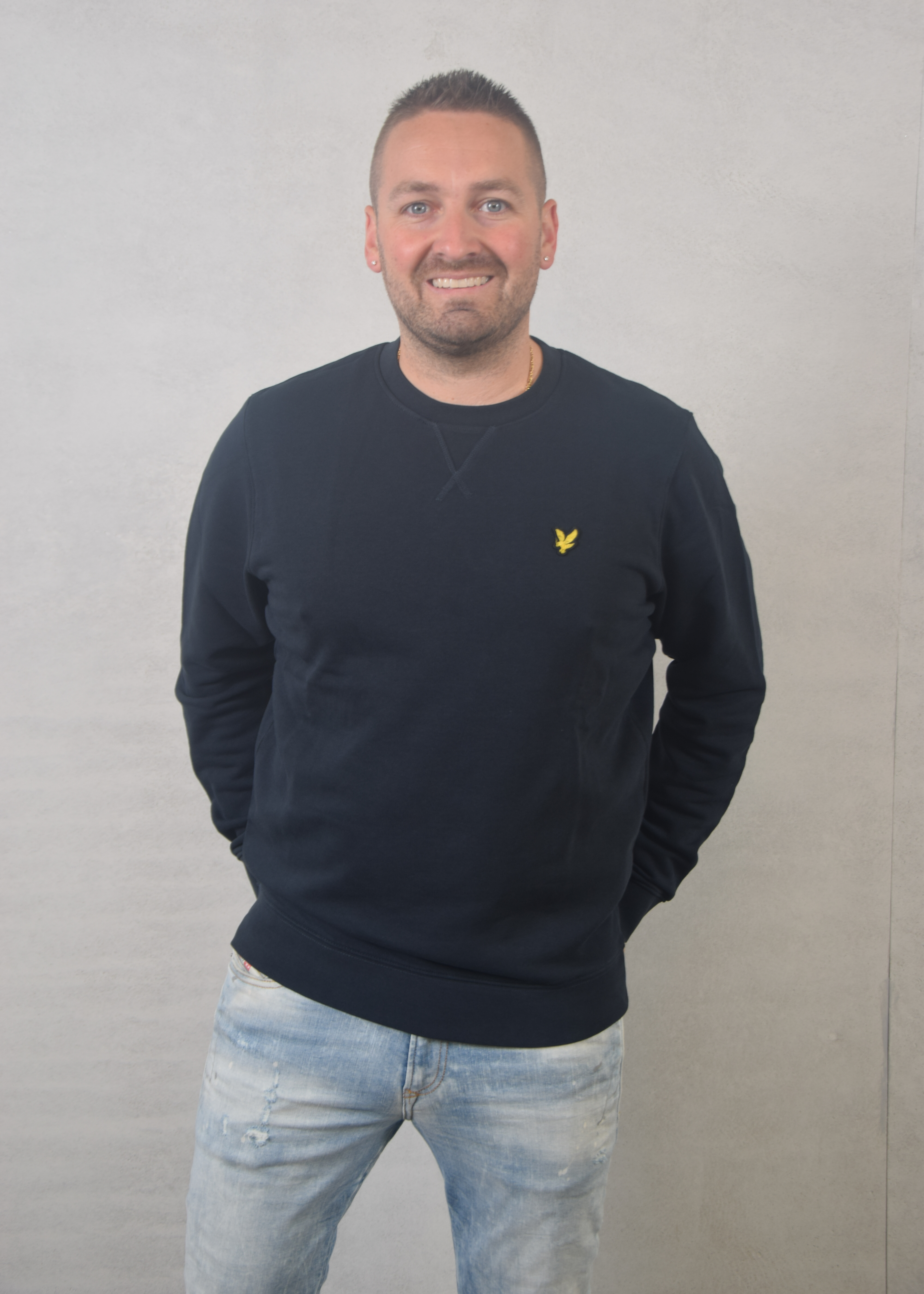Lyle and Scott Tartan heritage graphic sweatshirt
