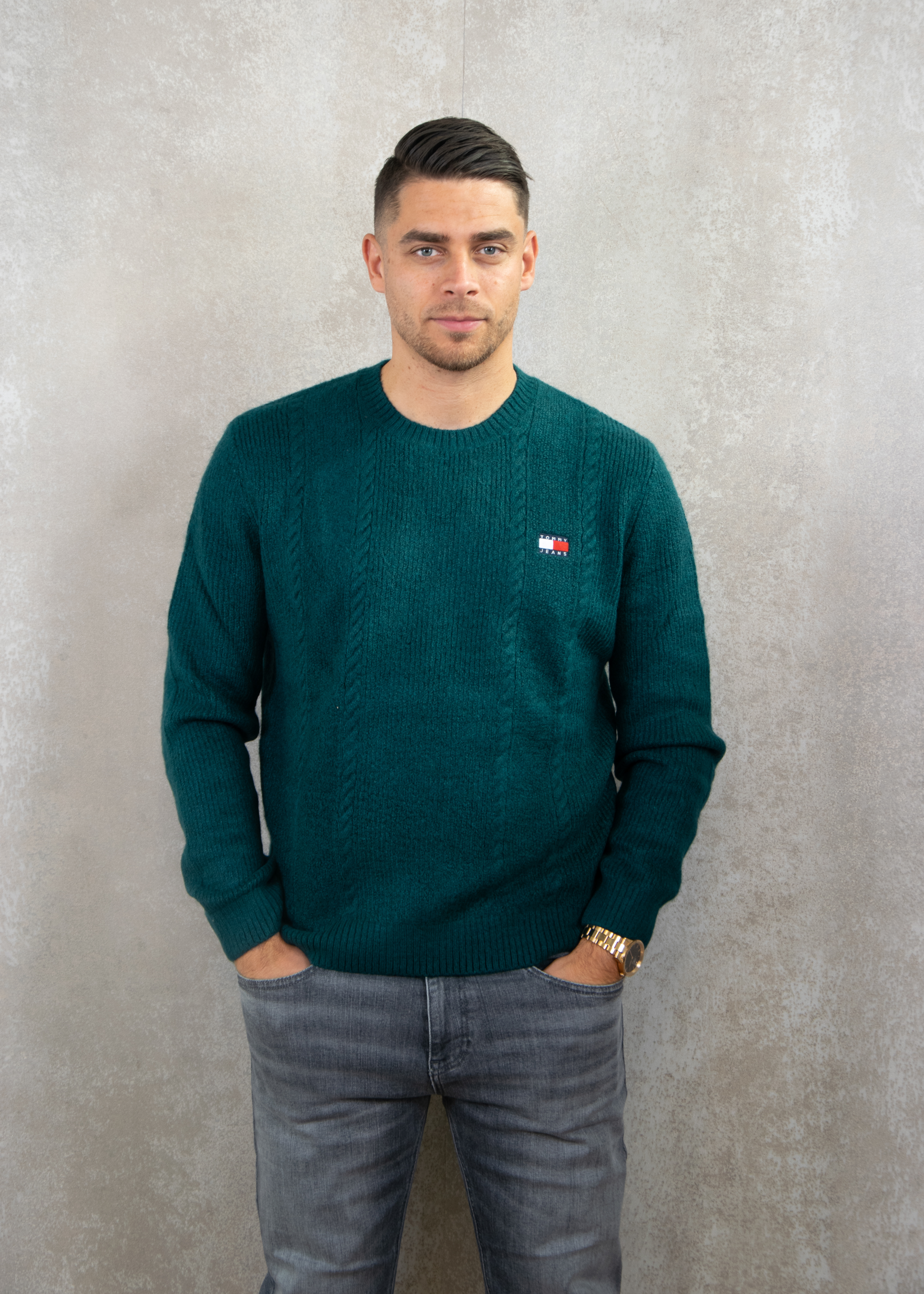 Tommy Hilfiger Slim cable knit cneck