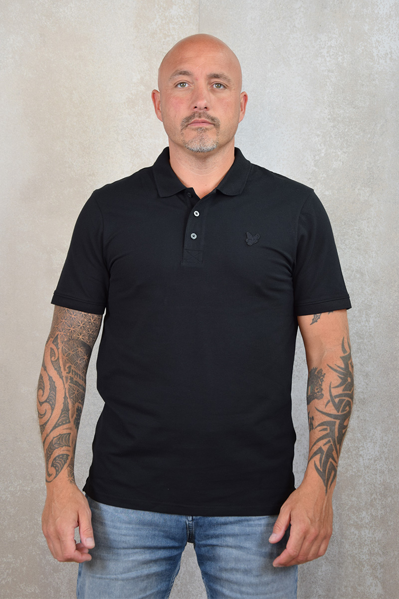 Lyle and Scott Tonal eagle polo shirt