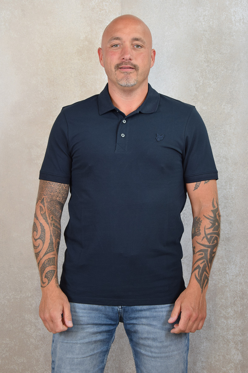 Lyle and Scott Tonal eagle polo shirt