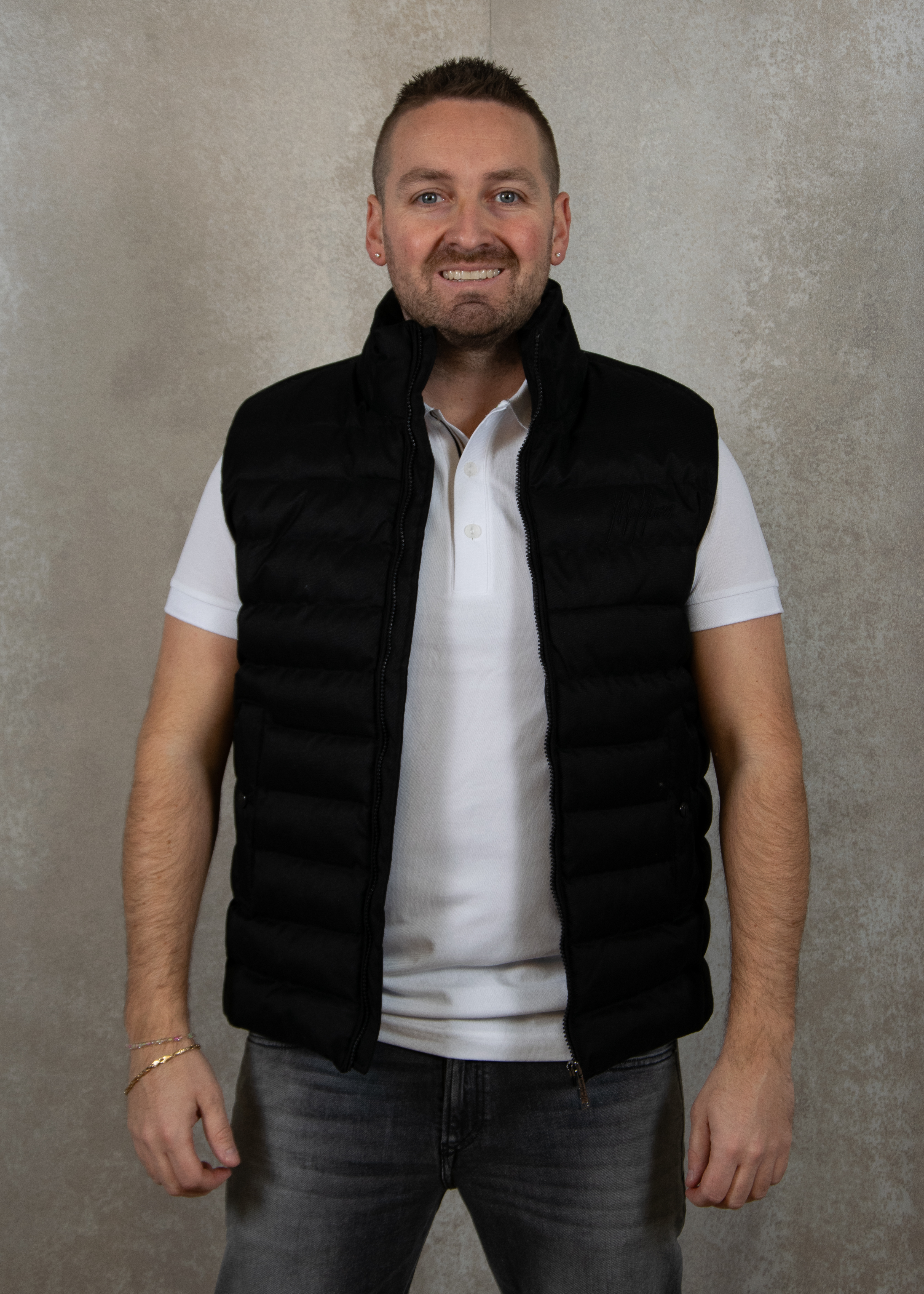 Malelions Melange padded vest