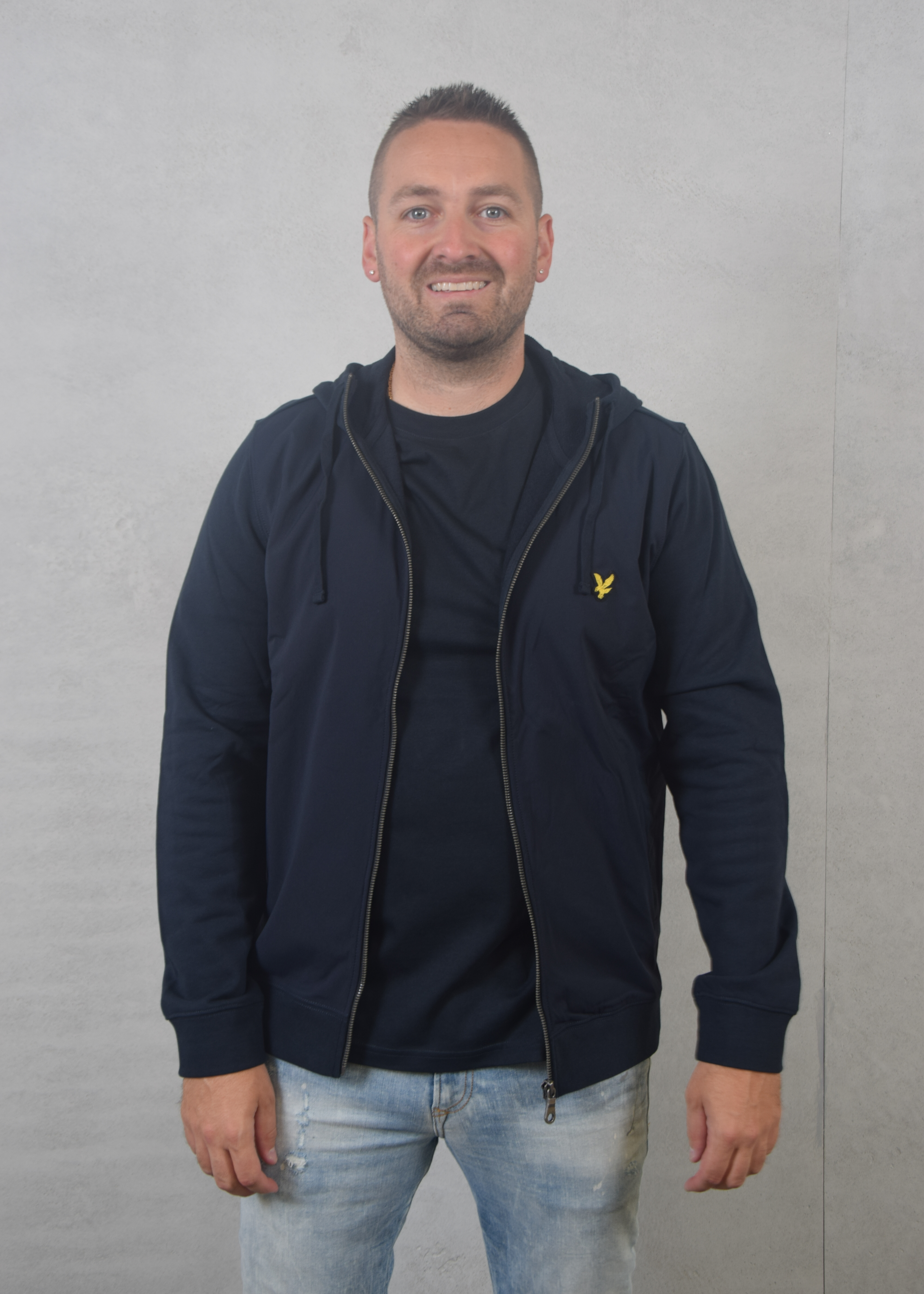 Lyle and Scott Hybrid zip hoodie