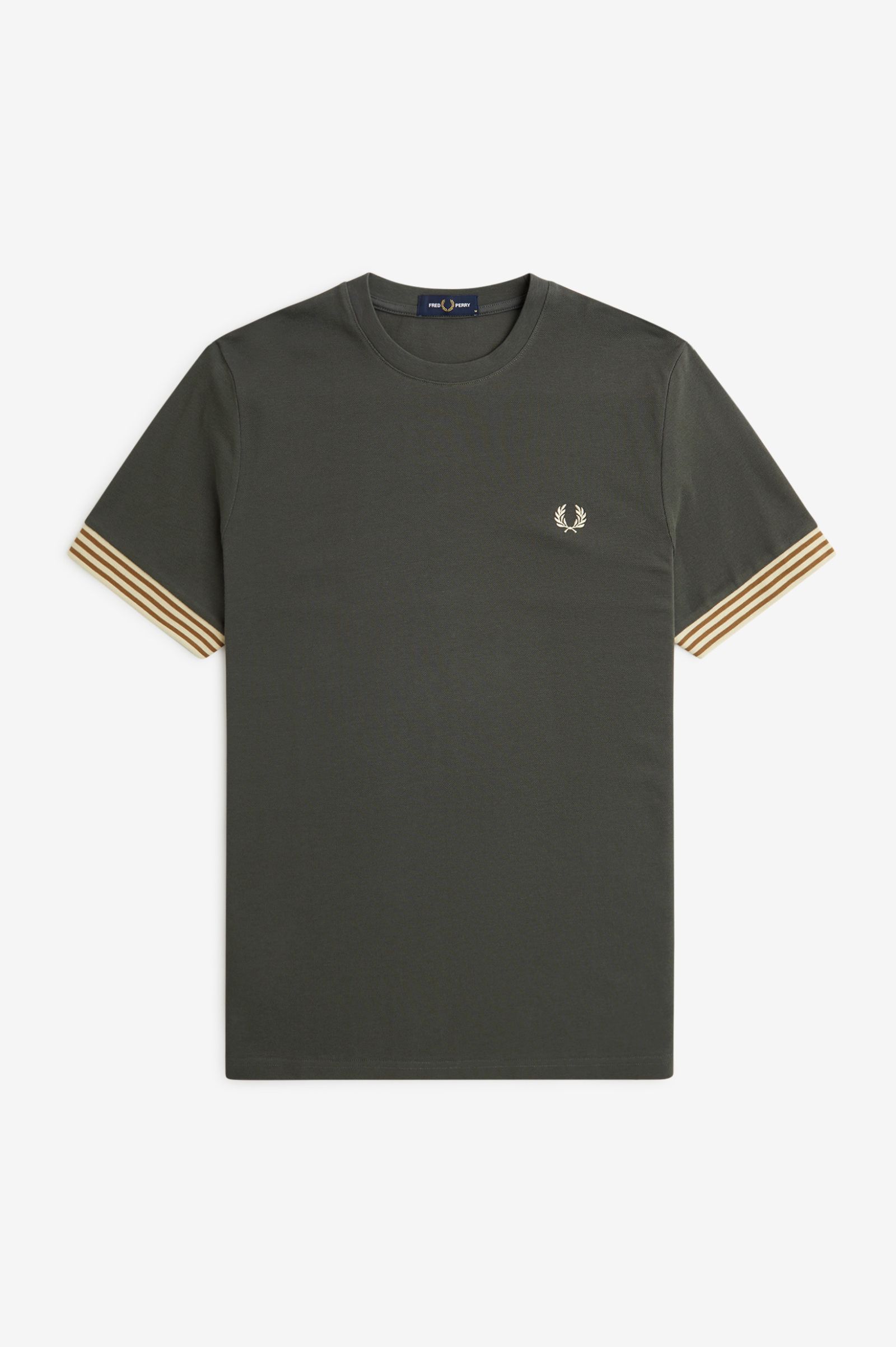 Fred Perry Striped cuff t-shirt