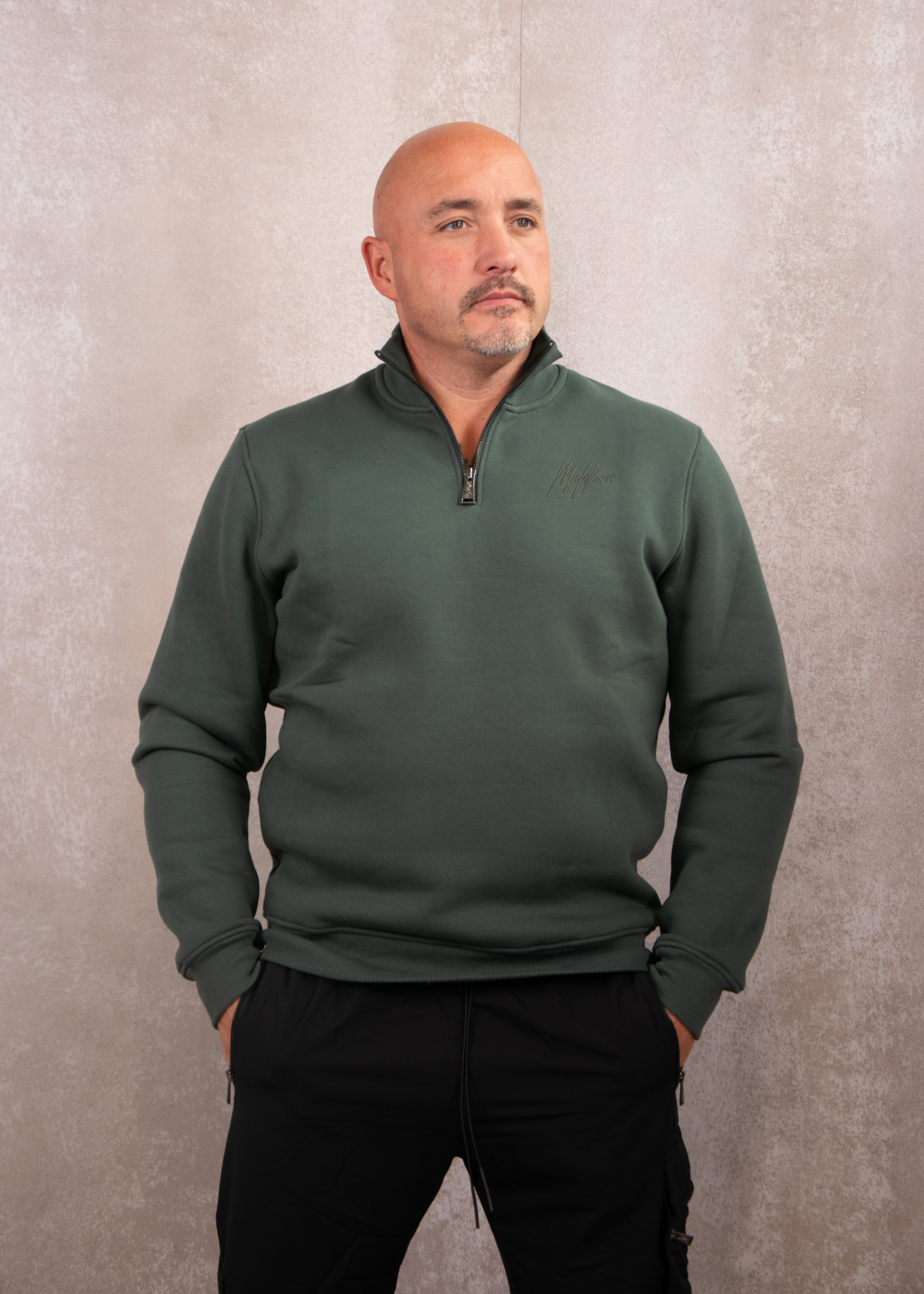 Malelions Turtle half zip sweater
