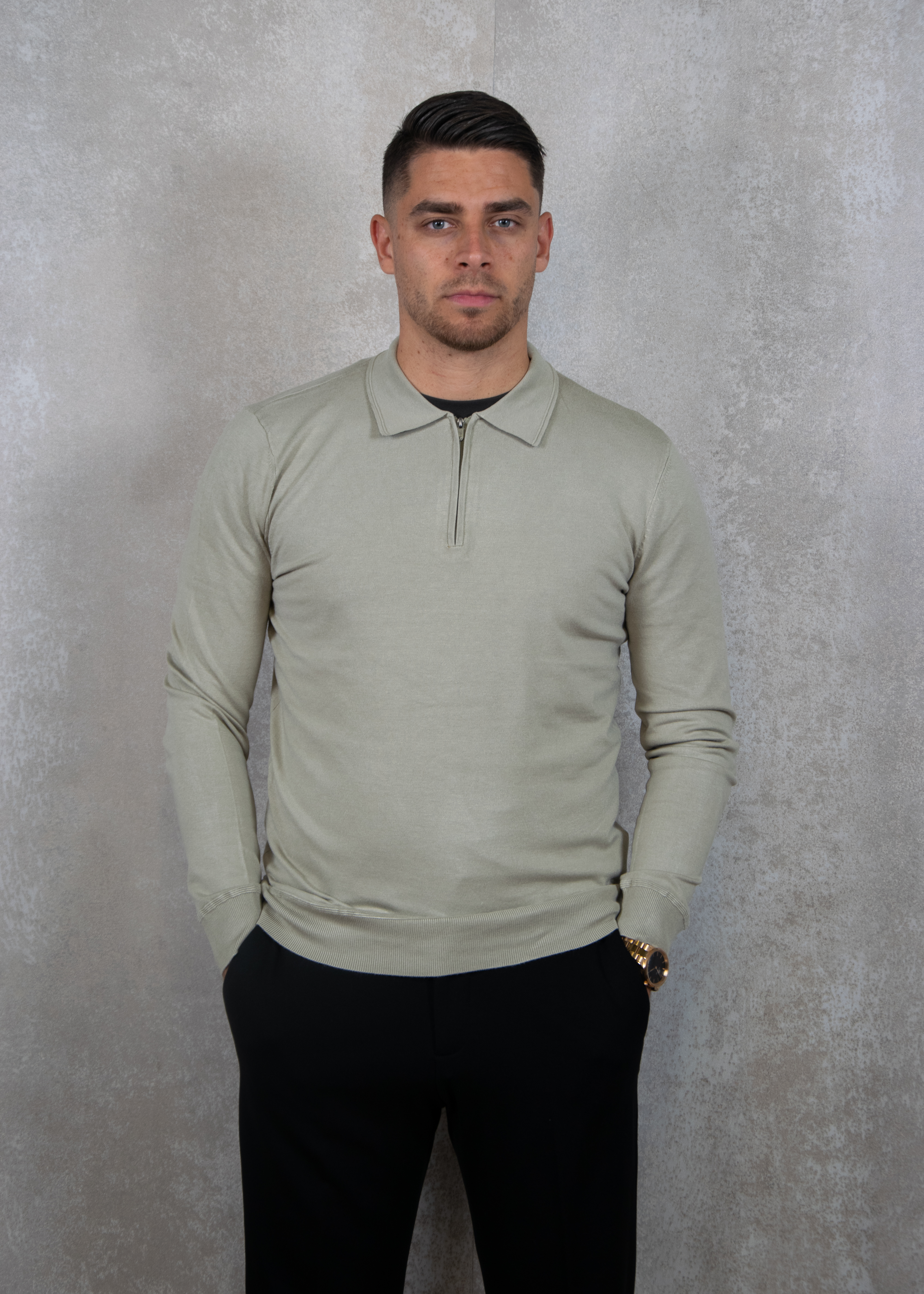Pure Path Regular fit knitwear polo ls