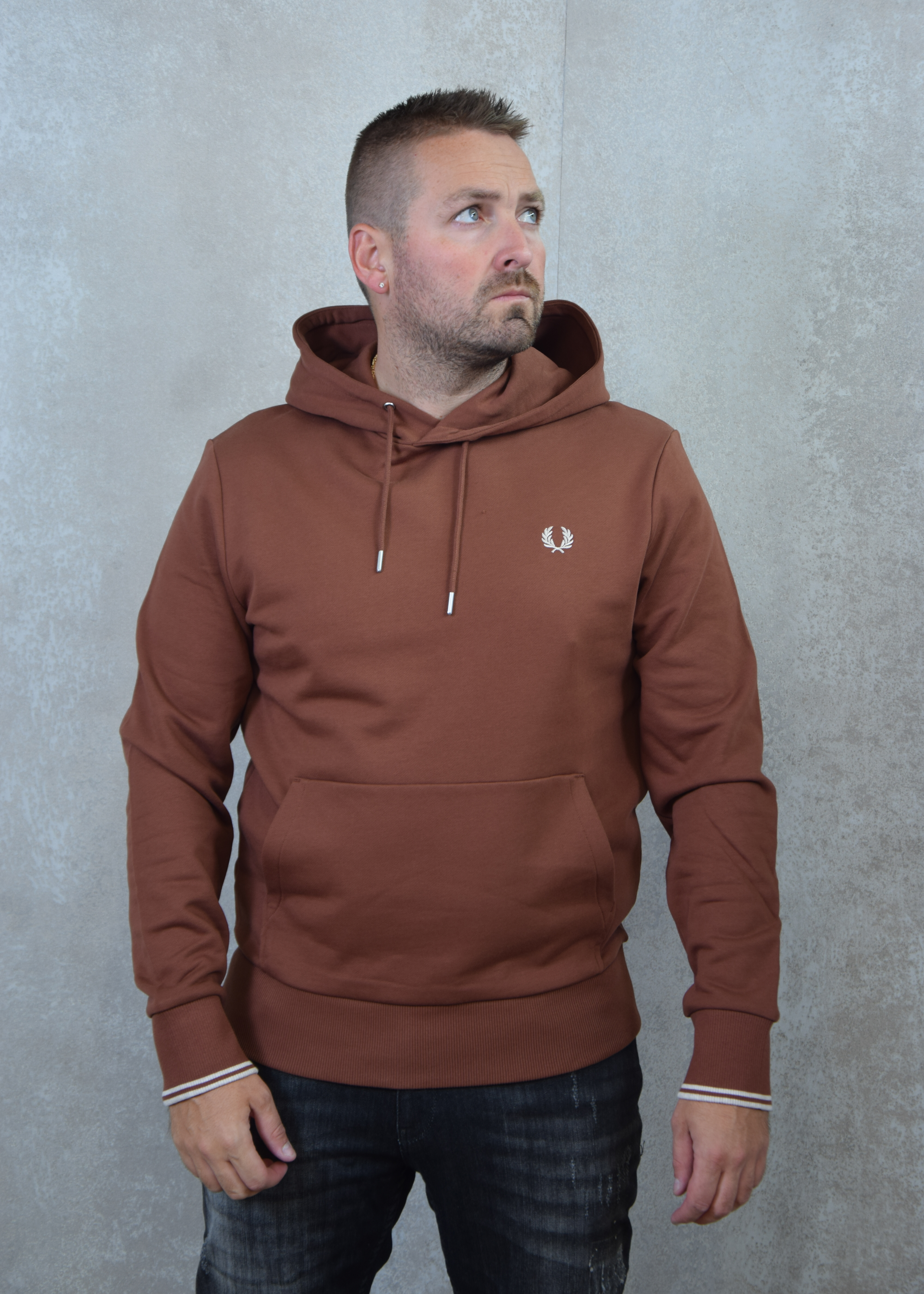 Fred Perry Tipped hooded sweatshirt