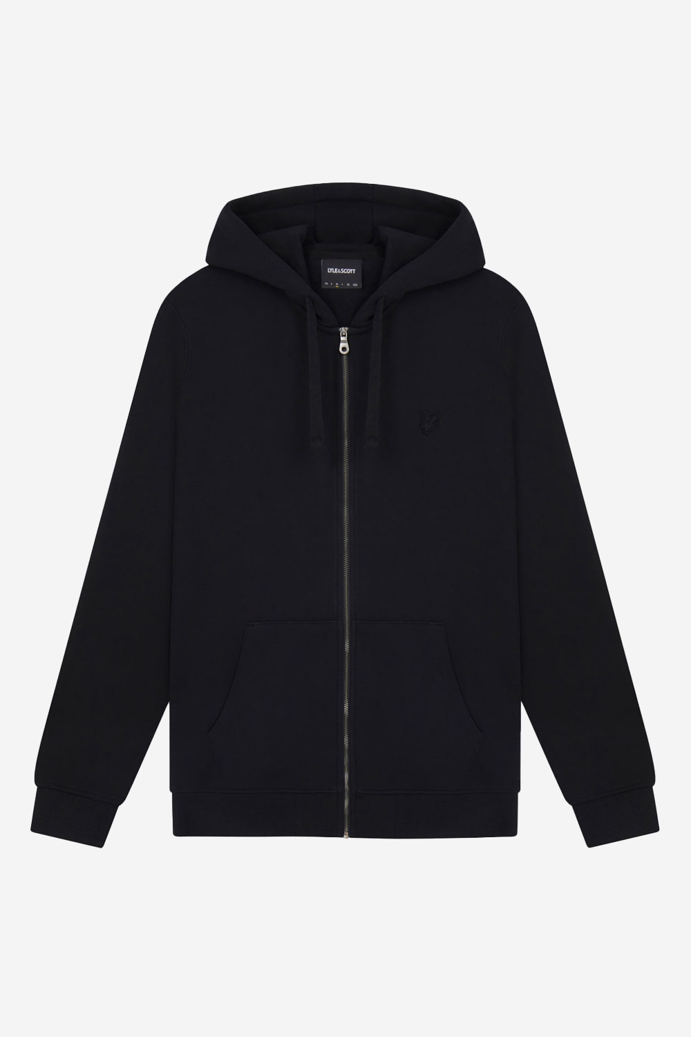 Lyle and Scott Tonal eagle zip through hoodie