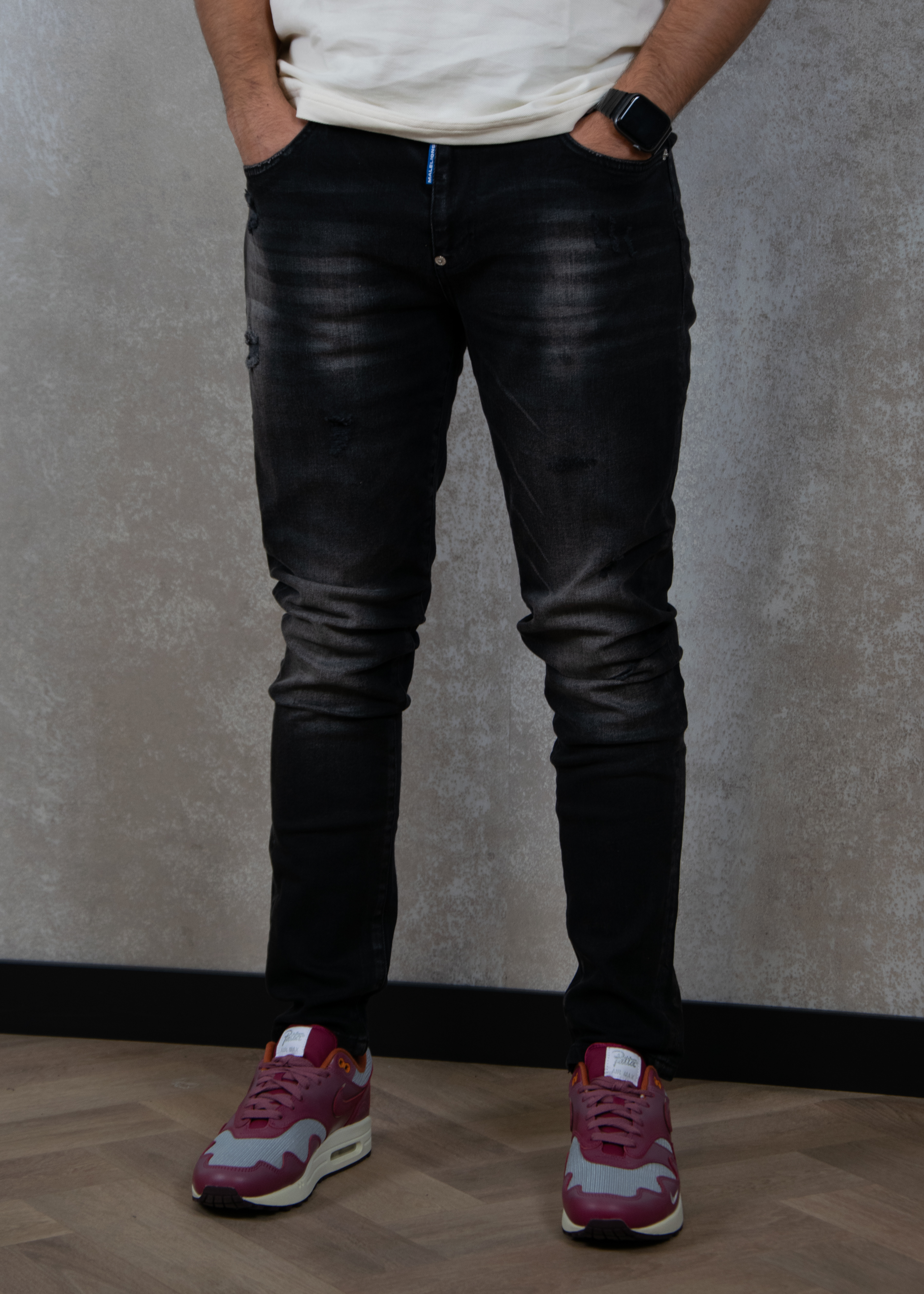 Malelions Slim regular clean wash denim