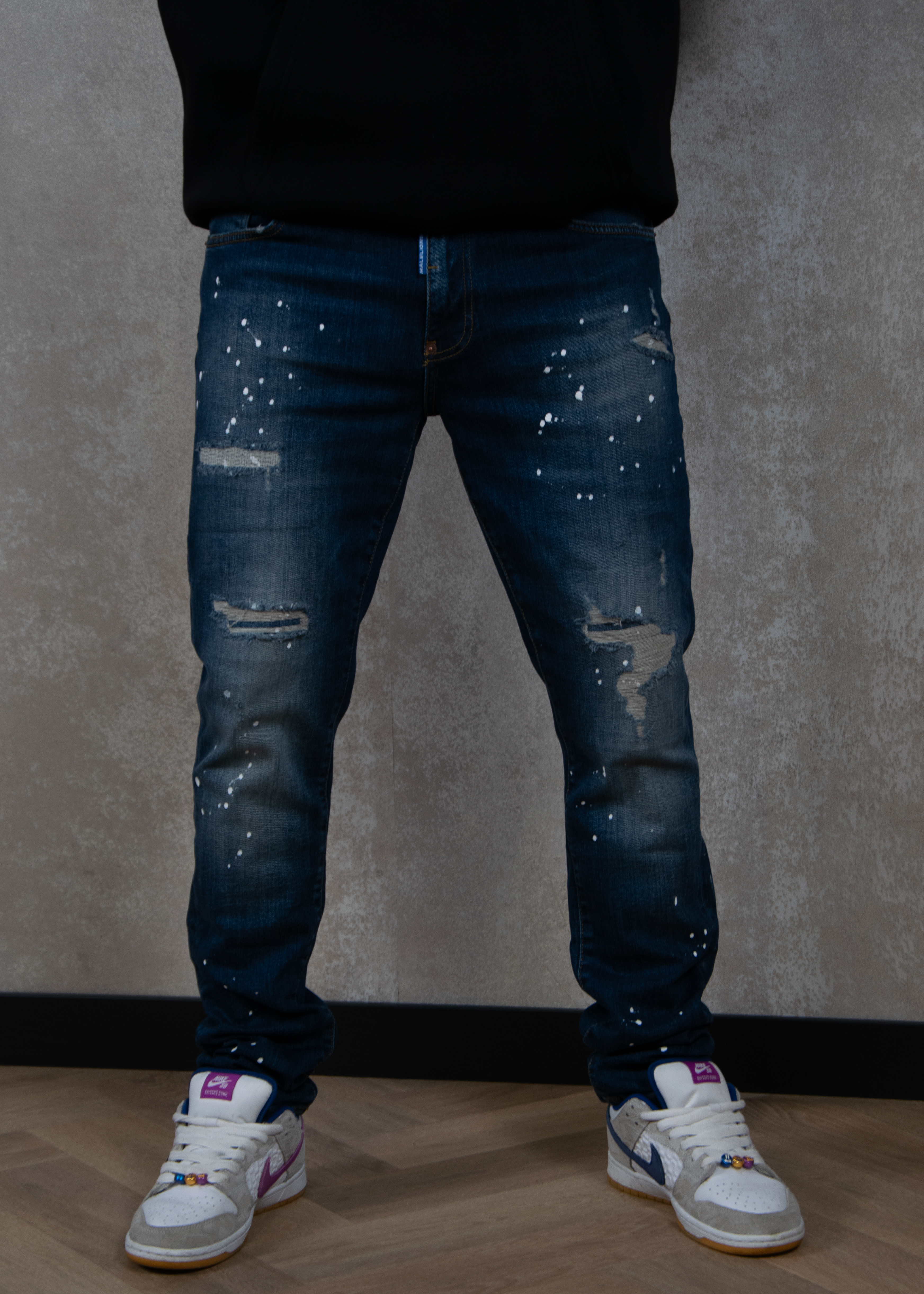 Malelions Slim regular destroyed jeans