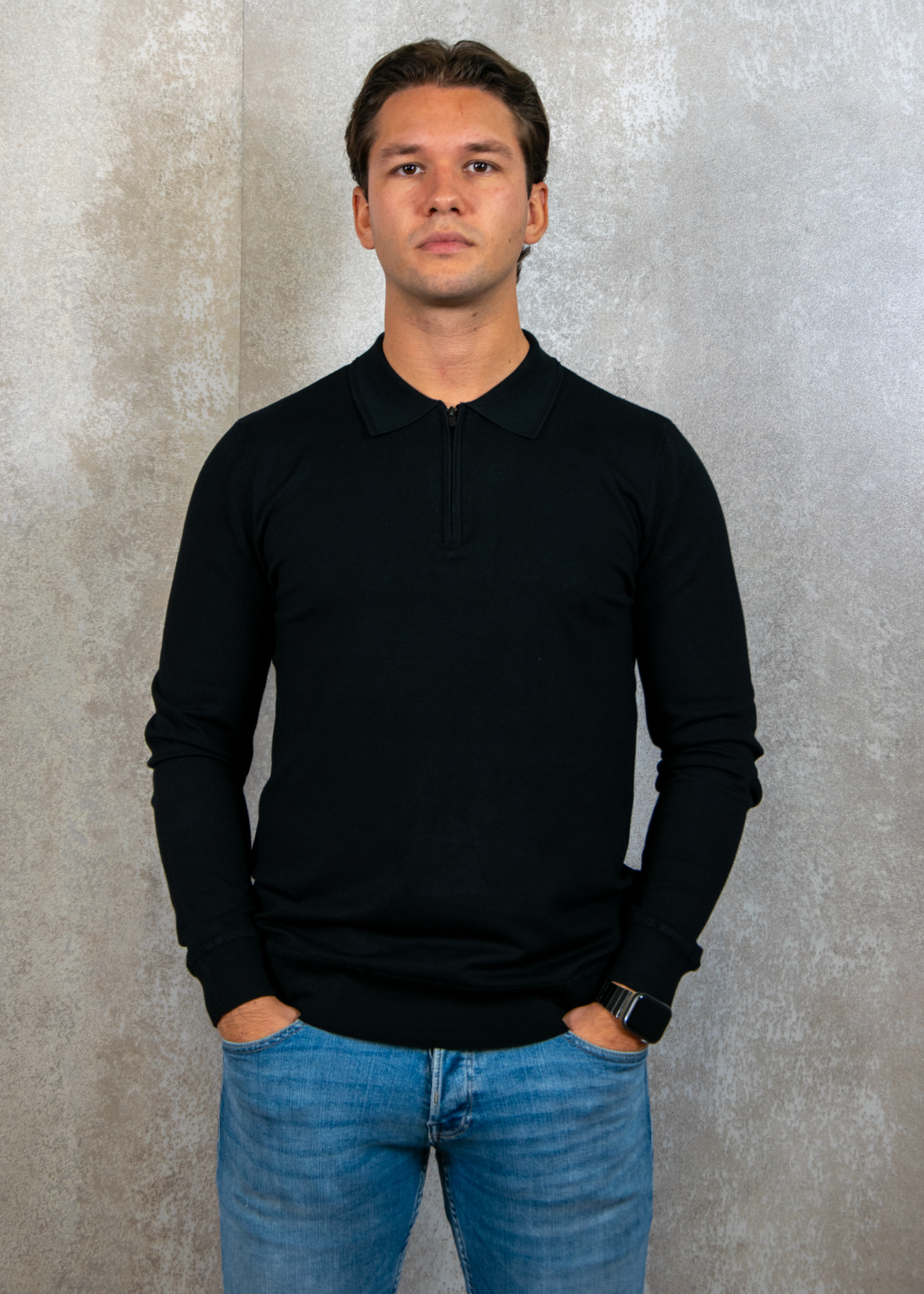 Pure Path Regular fit knitwear polo ls