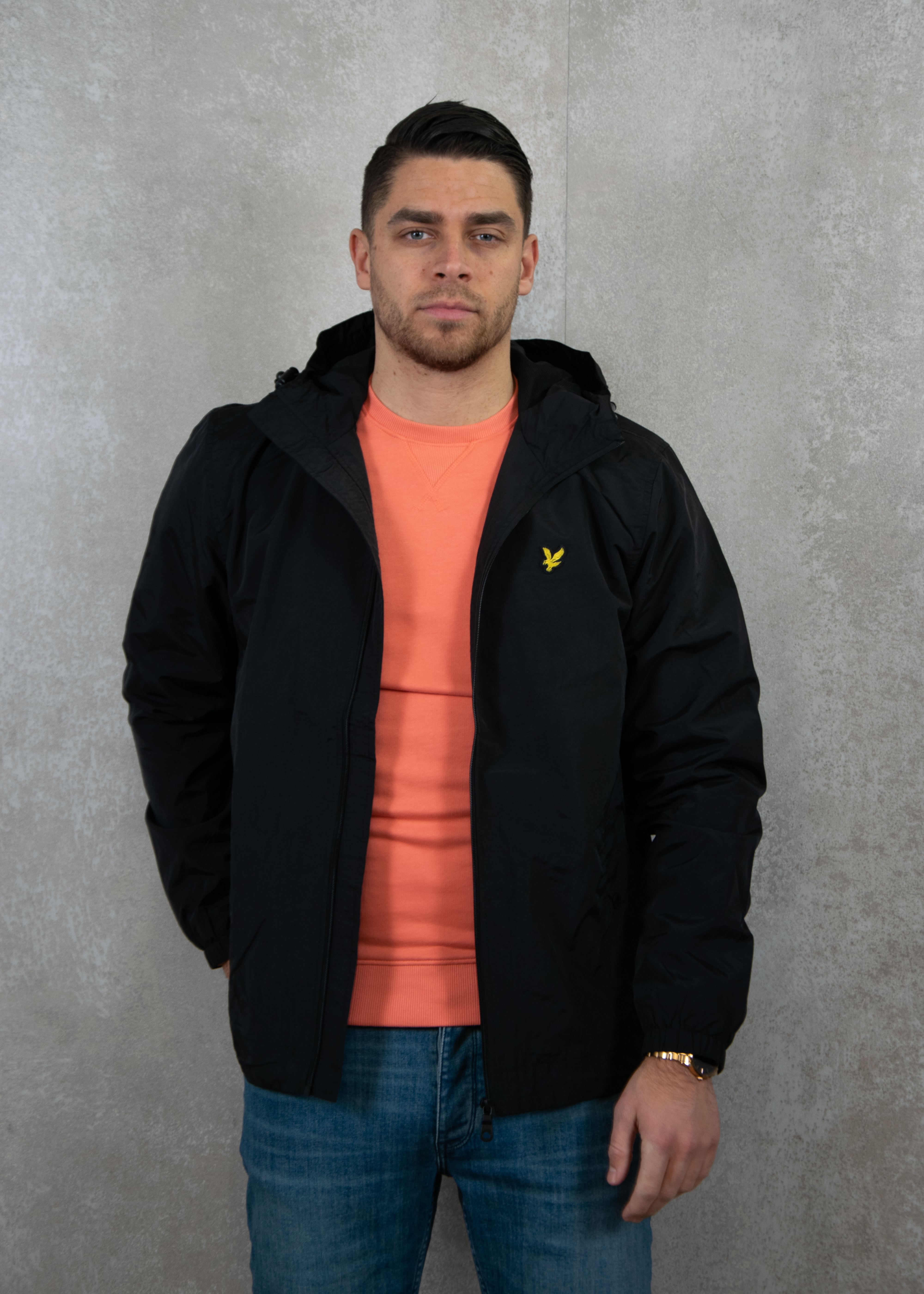 Lyle and Scott Zip through hooded jacket