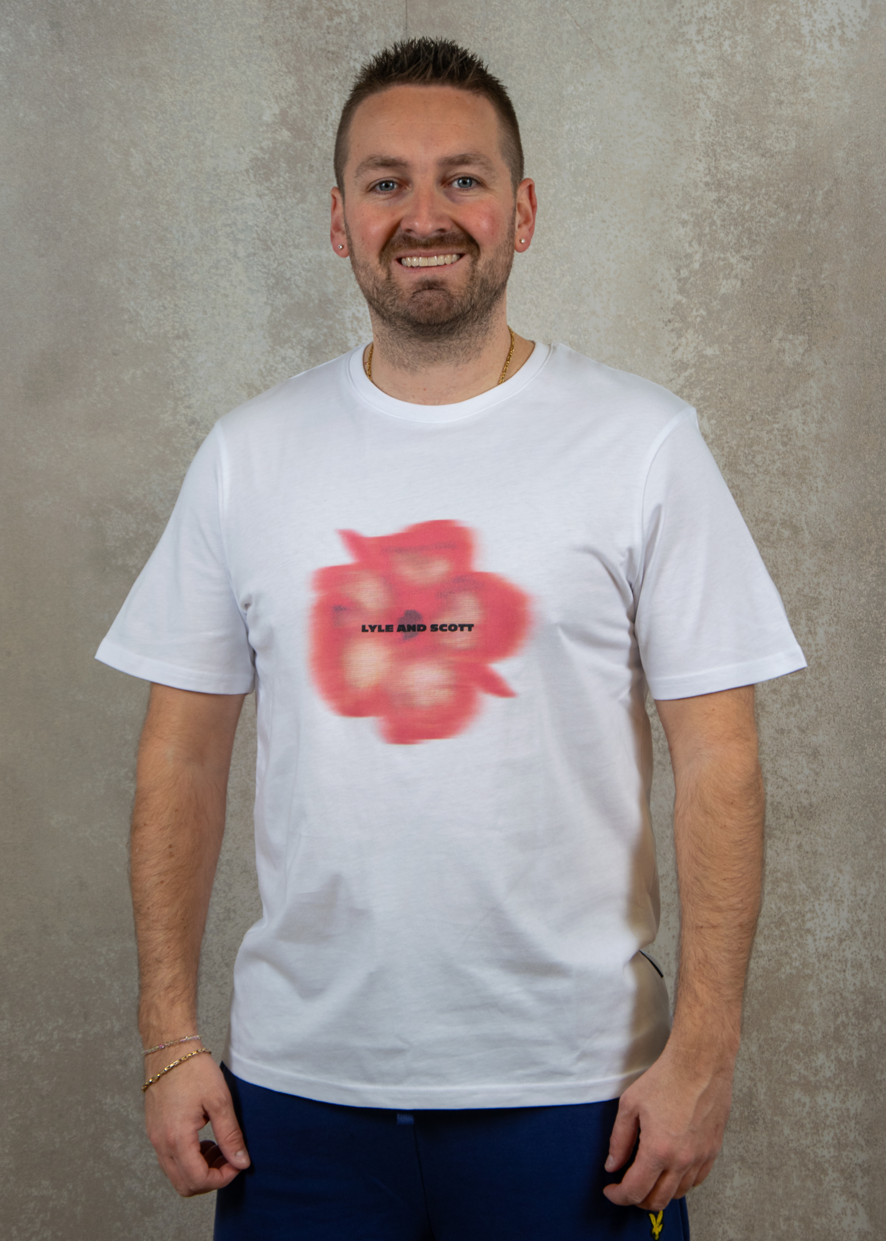 Lyle and Scott Motion floral graphic t-shirt