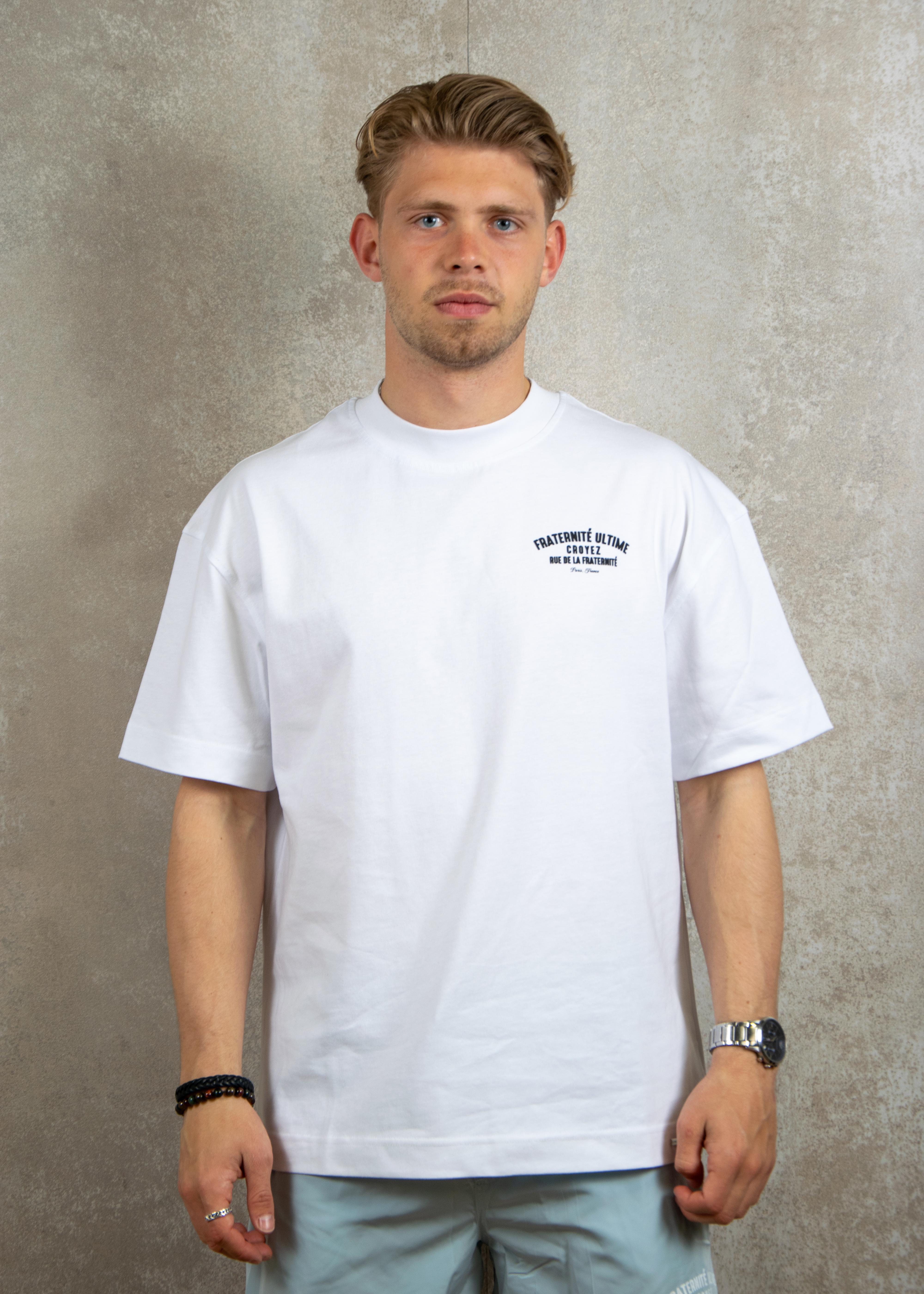 Croyez Homme Oversized fraternite t-shirt