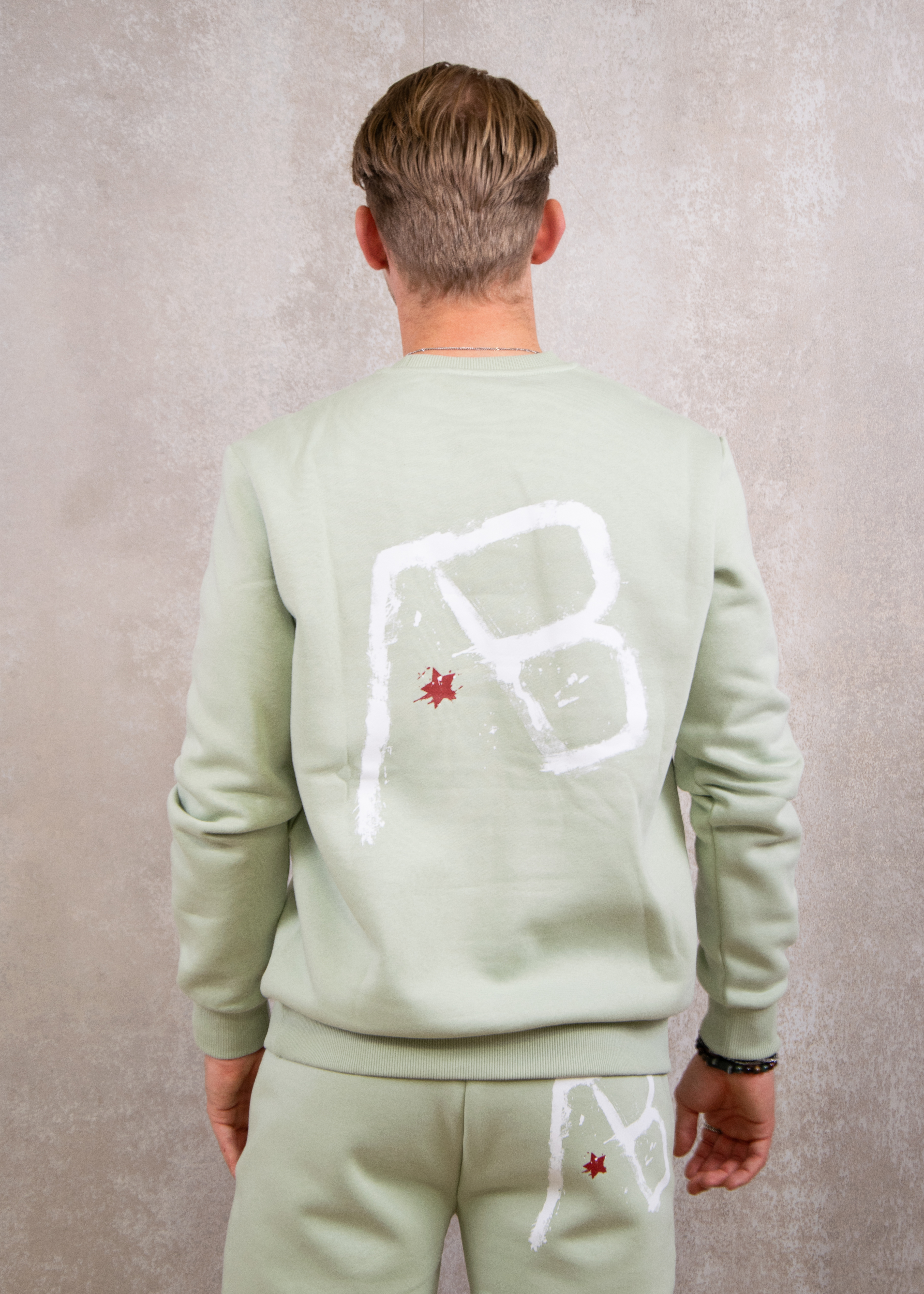 AB Lifestyle Canvas crewneck with print