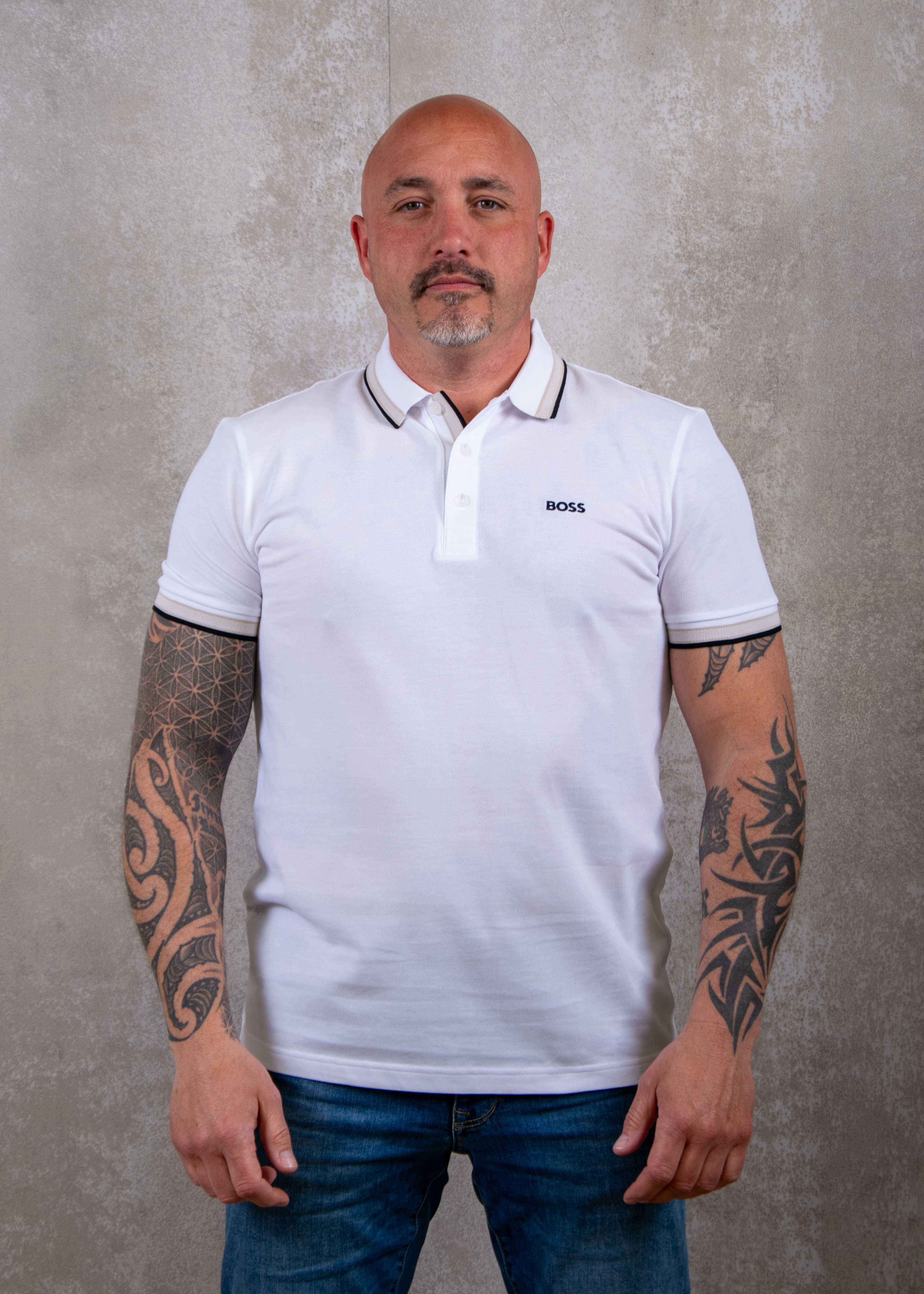 BOSS Paddy Polo Shirt - White- Heren, White