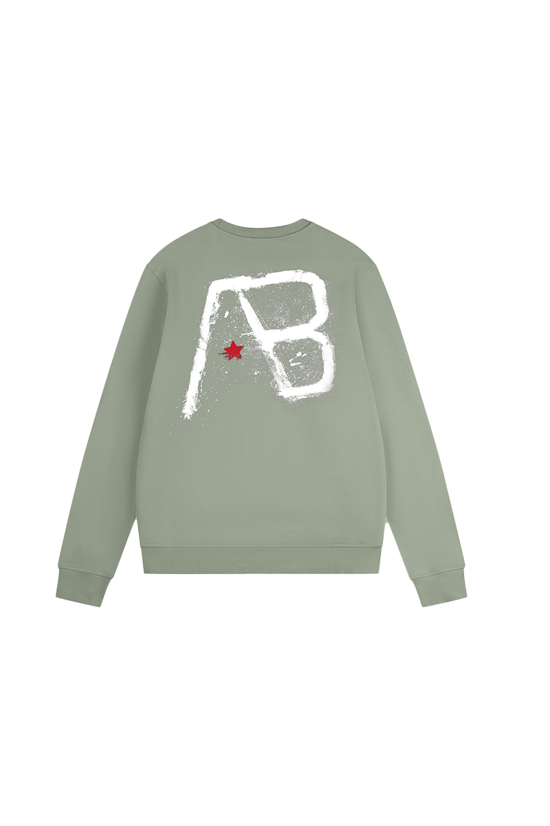 AB Lifestyle Canvas crewneck with print